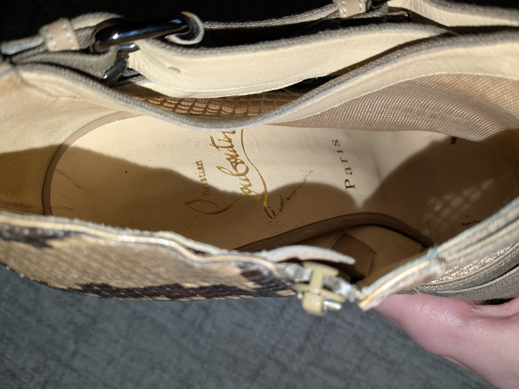 Christian Louboutin Mad Marta python, миниатюра 4