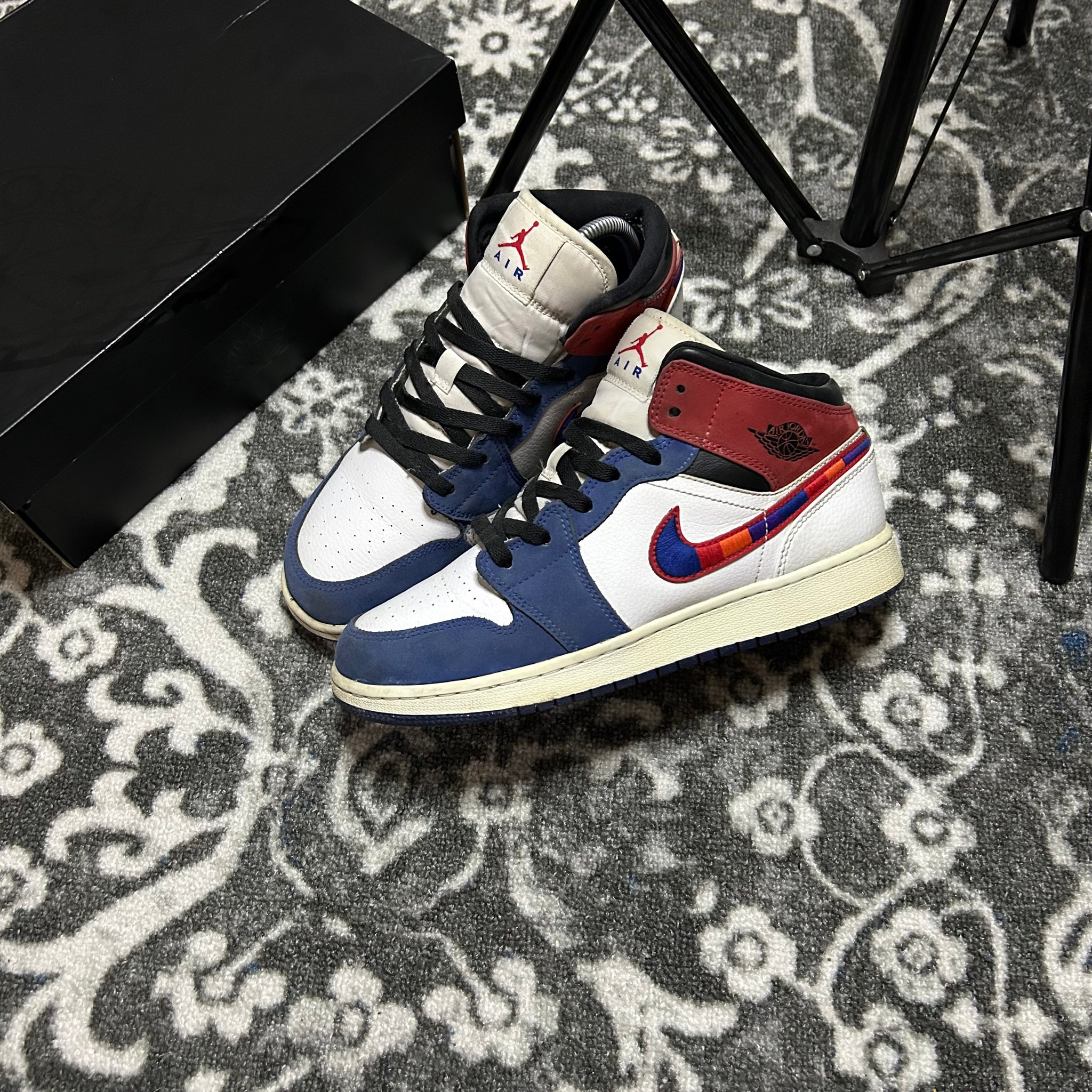 Nike x Air Jordan 1 Mid Мulti Cоlour Swоosh, миниатюра 8