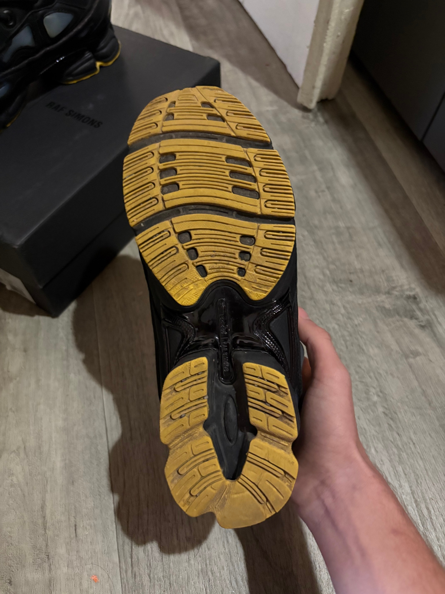 Adidas x Raf Simons Ozweego 3 Black/Corn Кроссовки, миниатюра 5