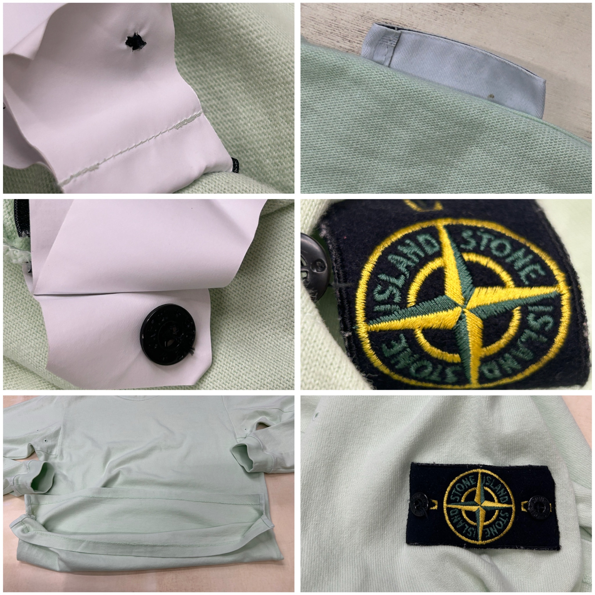 Stone Island Свитшот на clg, в зеленом цвете, миниатюра 10