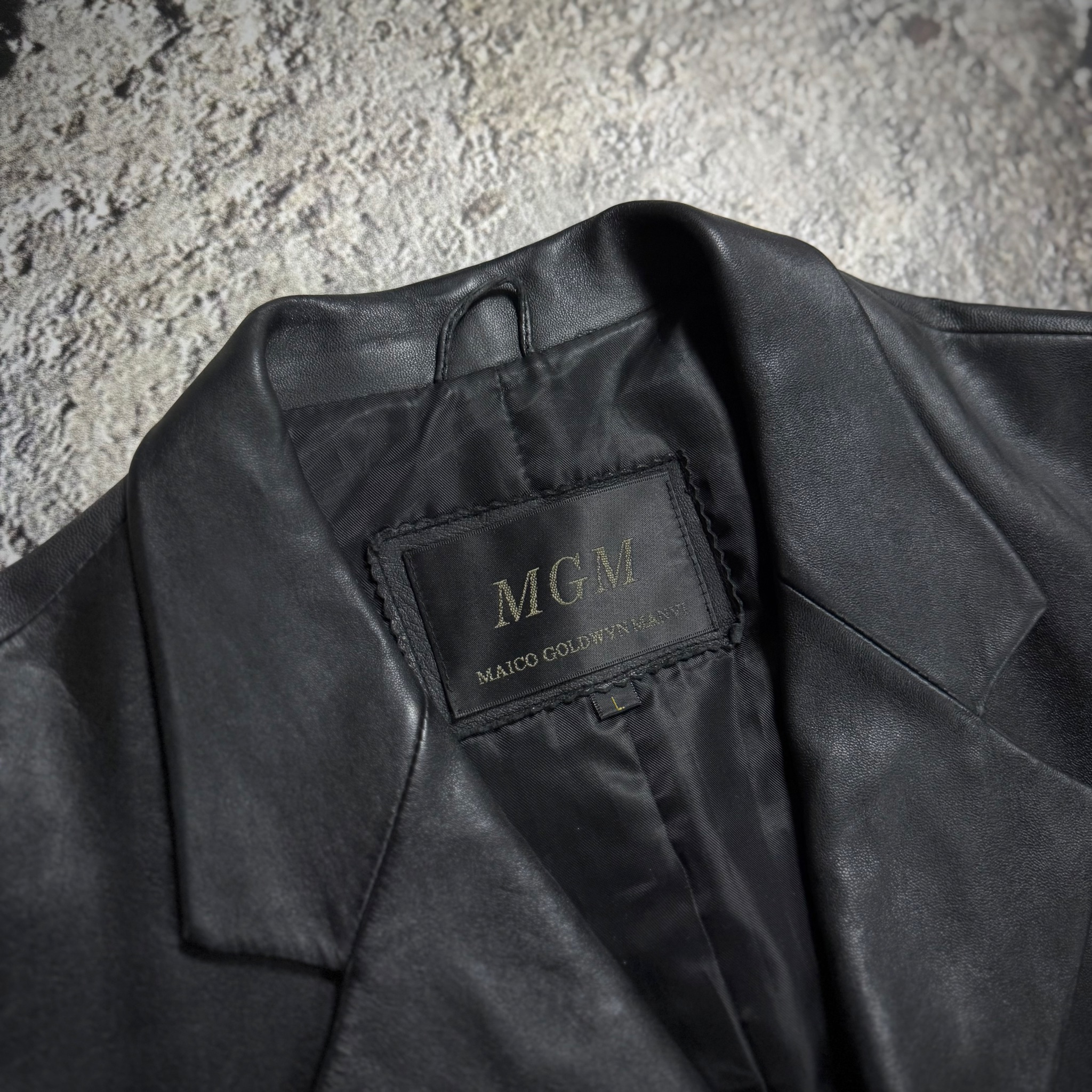 MGM Vintage Leather Jacket 00ss, миниатюра 3