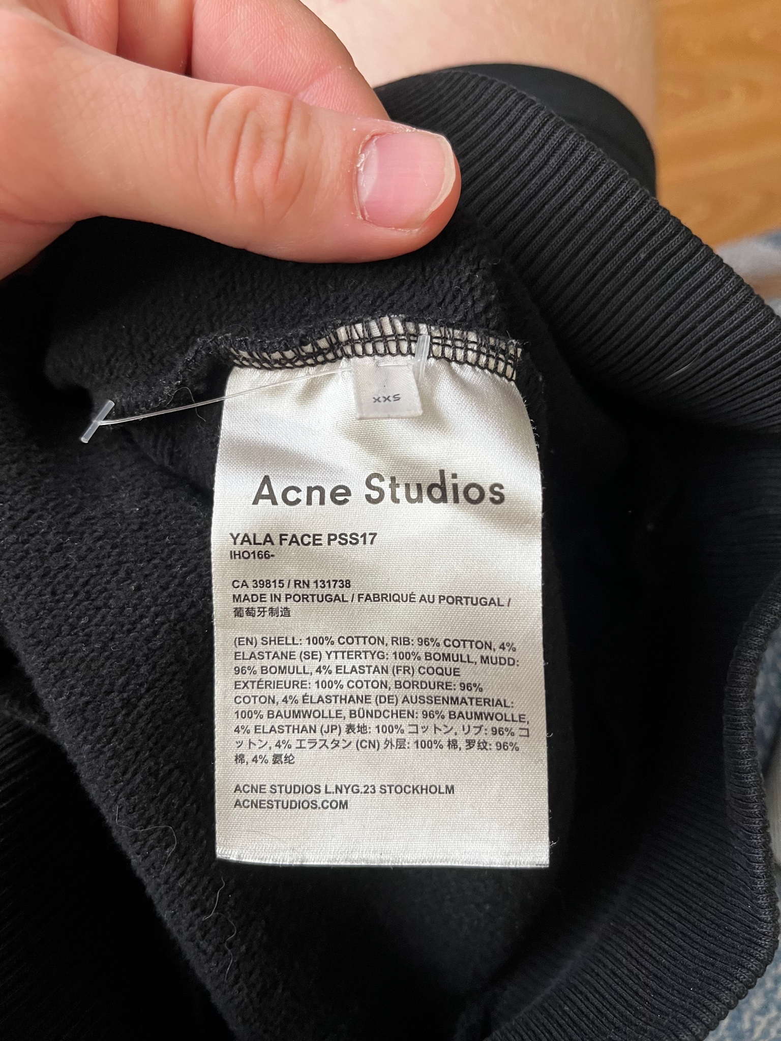 Acne studios Толстовка Yala face pss17, миниатюра 6