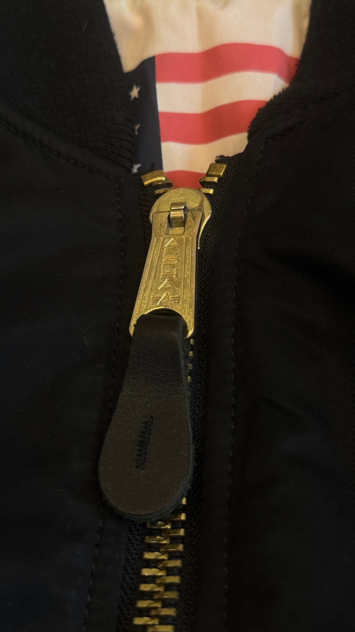Alpha Industries MA-1 BLOOD CHIT (BLACK), миниатюра 8