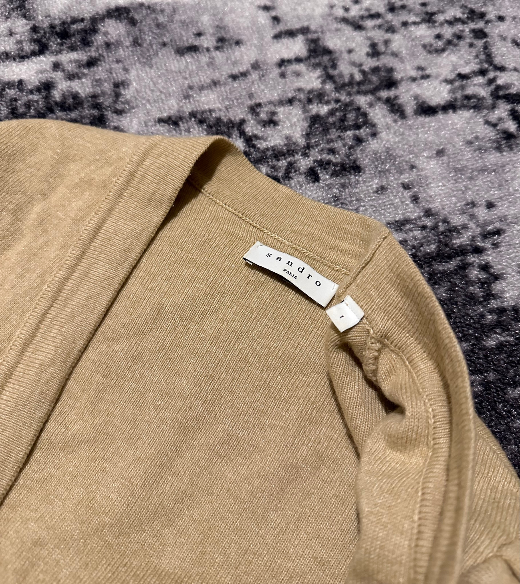 Sandro Wool-Blend V-Neck, миниатюра 6