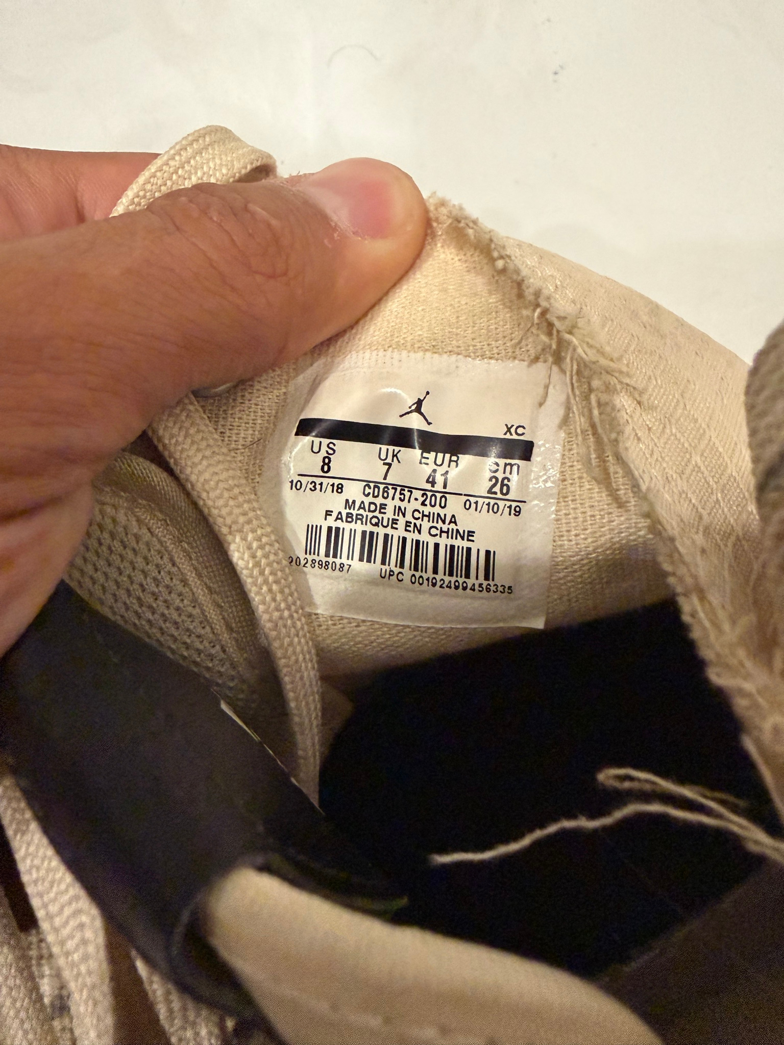 Air Jordan 1 High Cargo Кеды, миниатюра 7