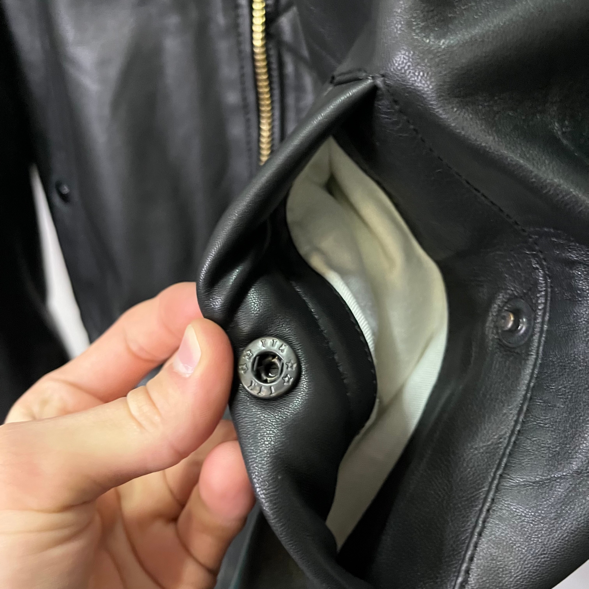 Alpha Industries Leather MA-1 Bomber Jacket, миниатюра 5