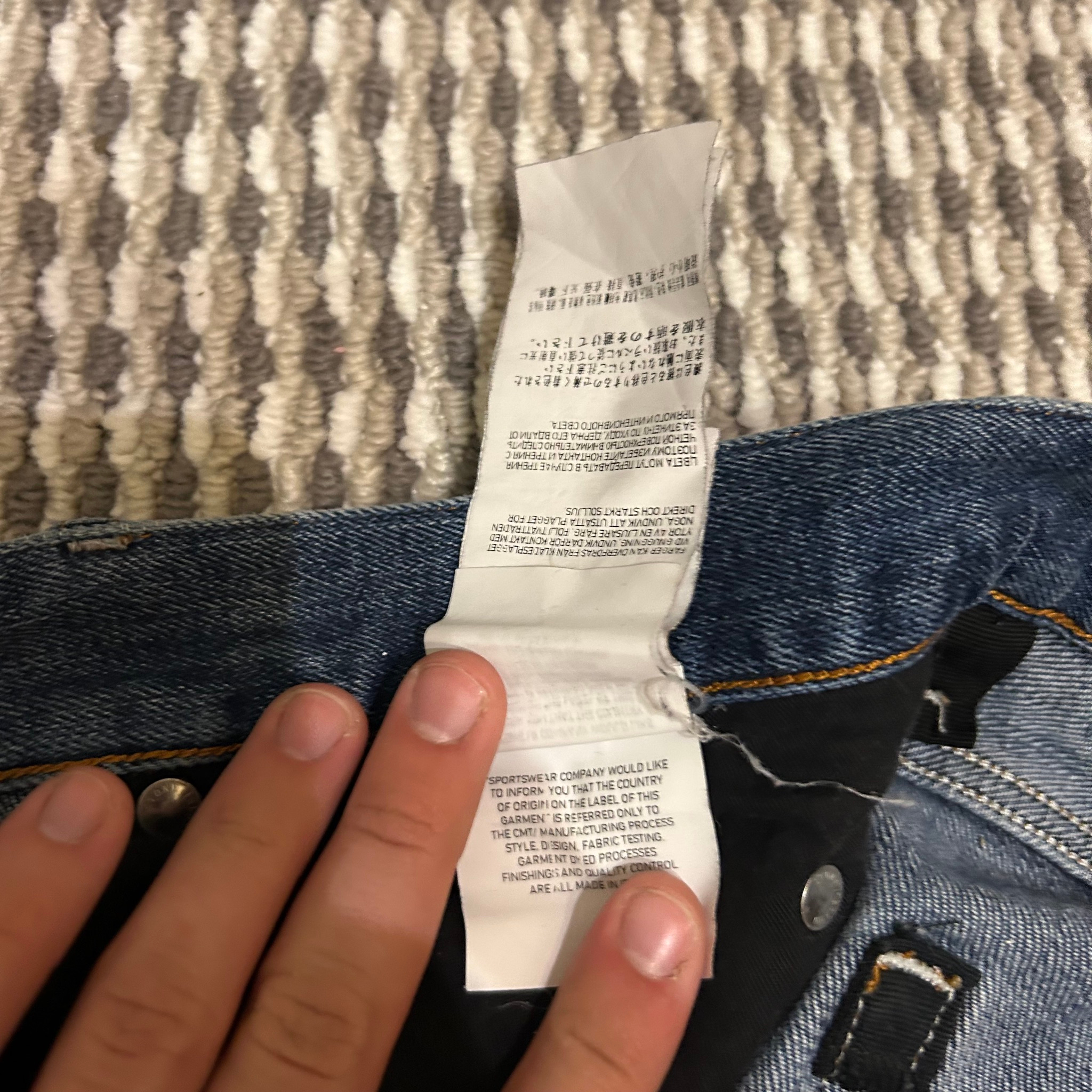 Stone Island Rare Vintage Distressed Jeans, миниатюра 12