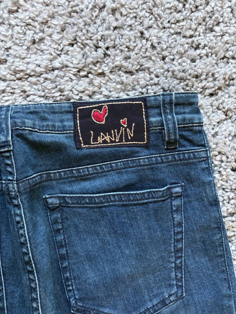 Lanvin Archive Hearts logo zip-down jeans, миниатюра 6