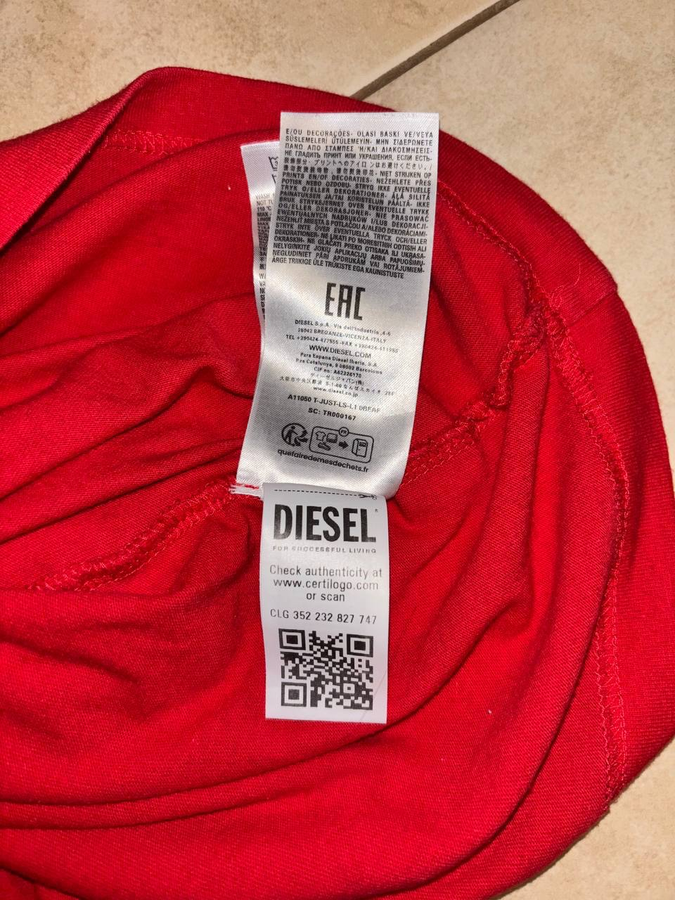 Diesel Лонгслив, миниатюра 4