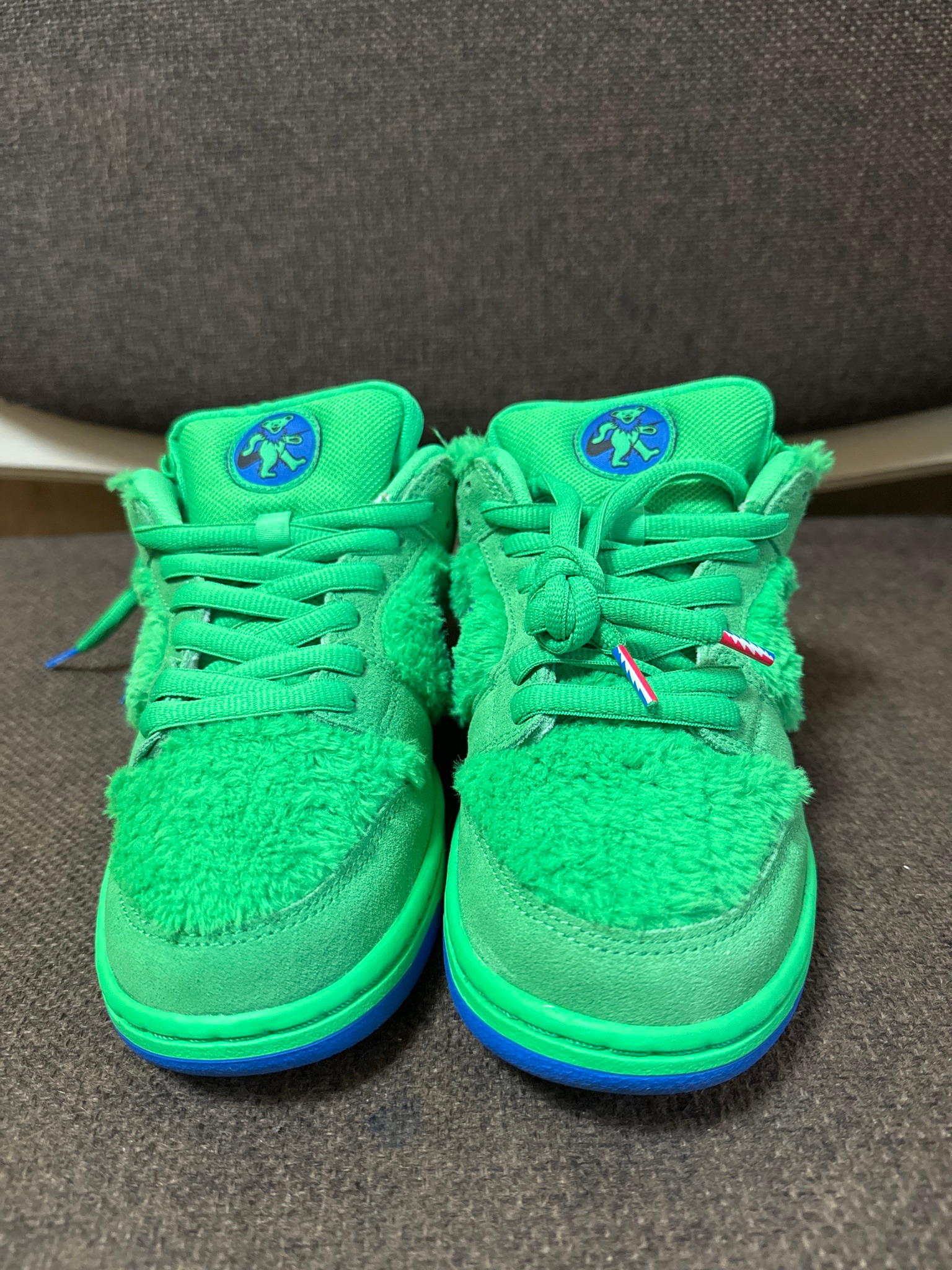 Nike x Grateful Dead SB Dunk Low Beras Green, миниатюра 1