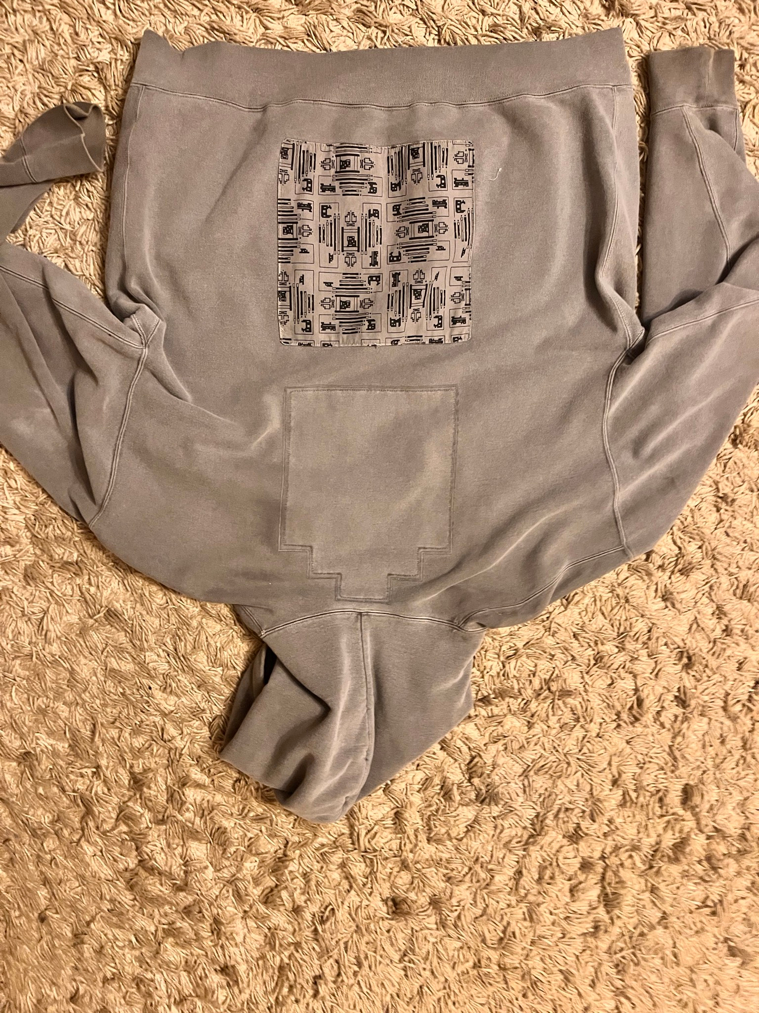 Cav Empt 22SS Overdyed Impulse Heavy Hoodie, миниатюра 2