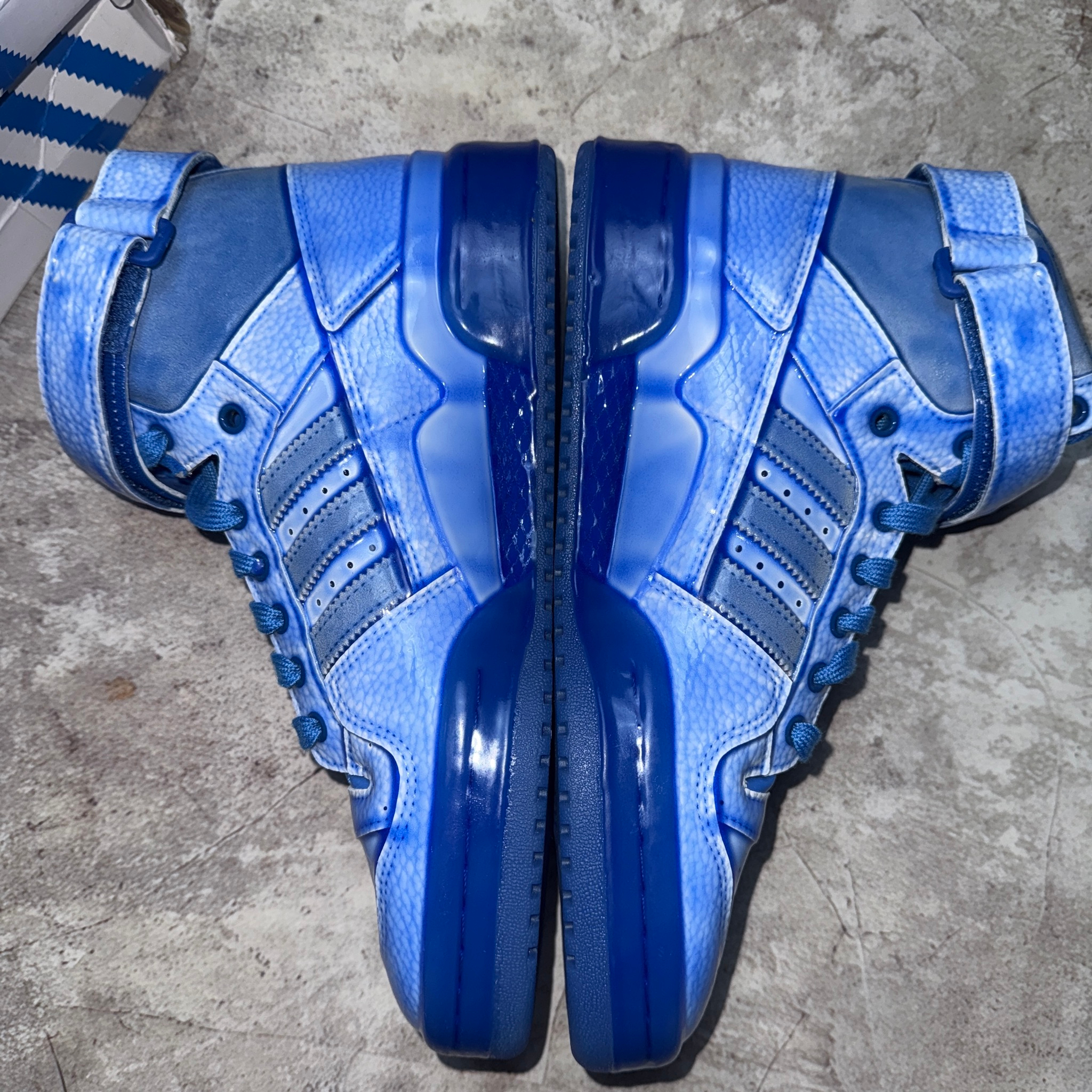 Adidas x Jeremy Scott Forum Dipped Dark Blue, миниатюра 3