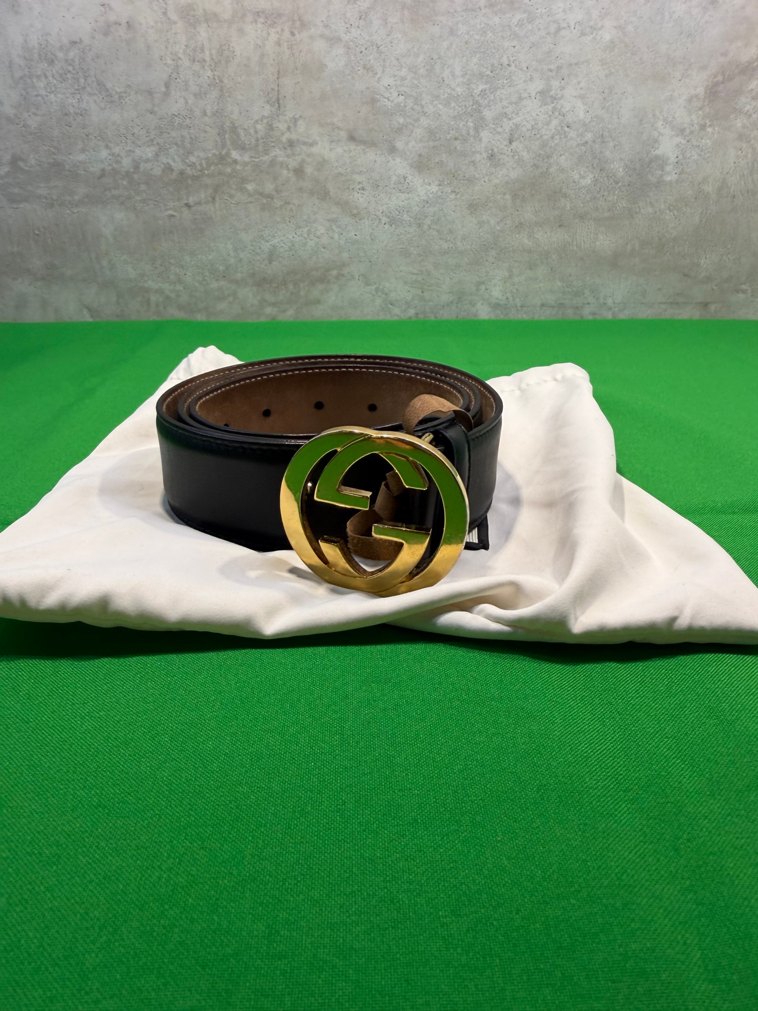 Gucci  Belt Black/Gold 95cm, миниатюра 1