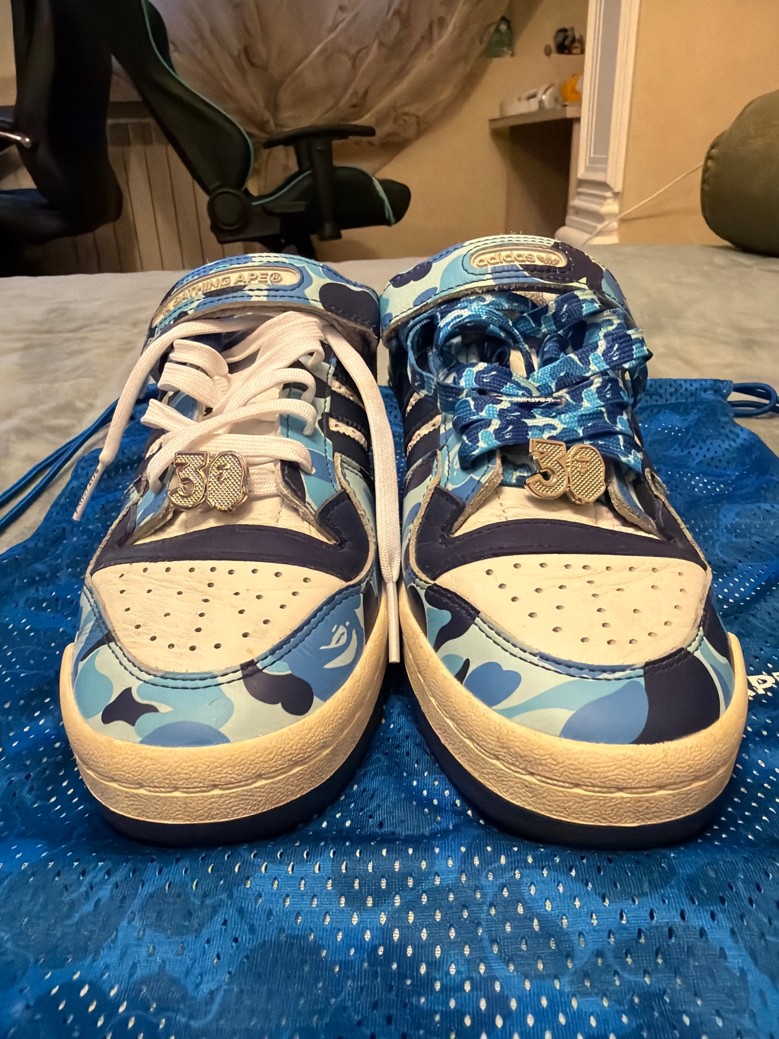 A Bathing Ape x adidas FORUM 84 Low, миниатюра 1