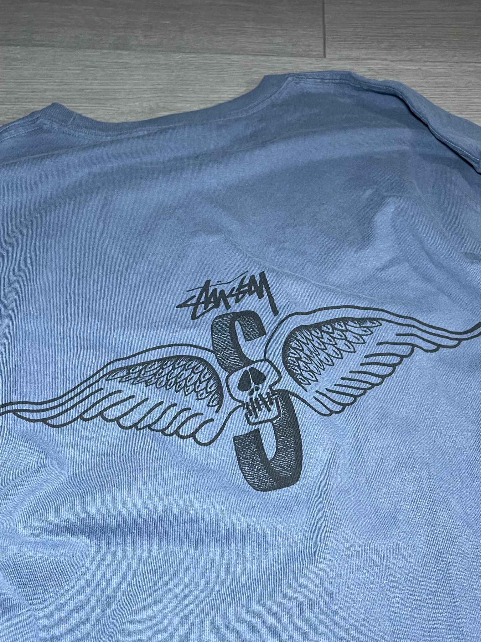Stussy Skull Wings Long-Sleeve Tee Pigment Dyed, миниатюра 2