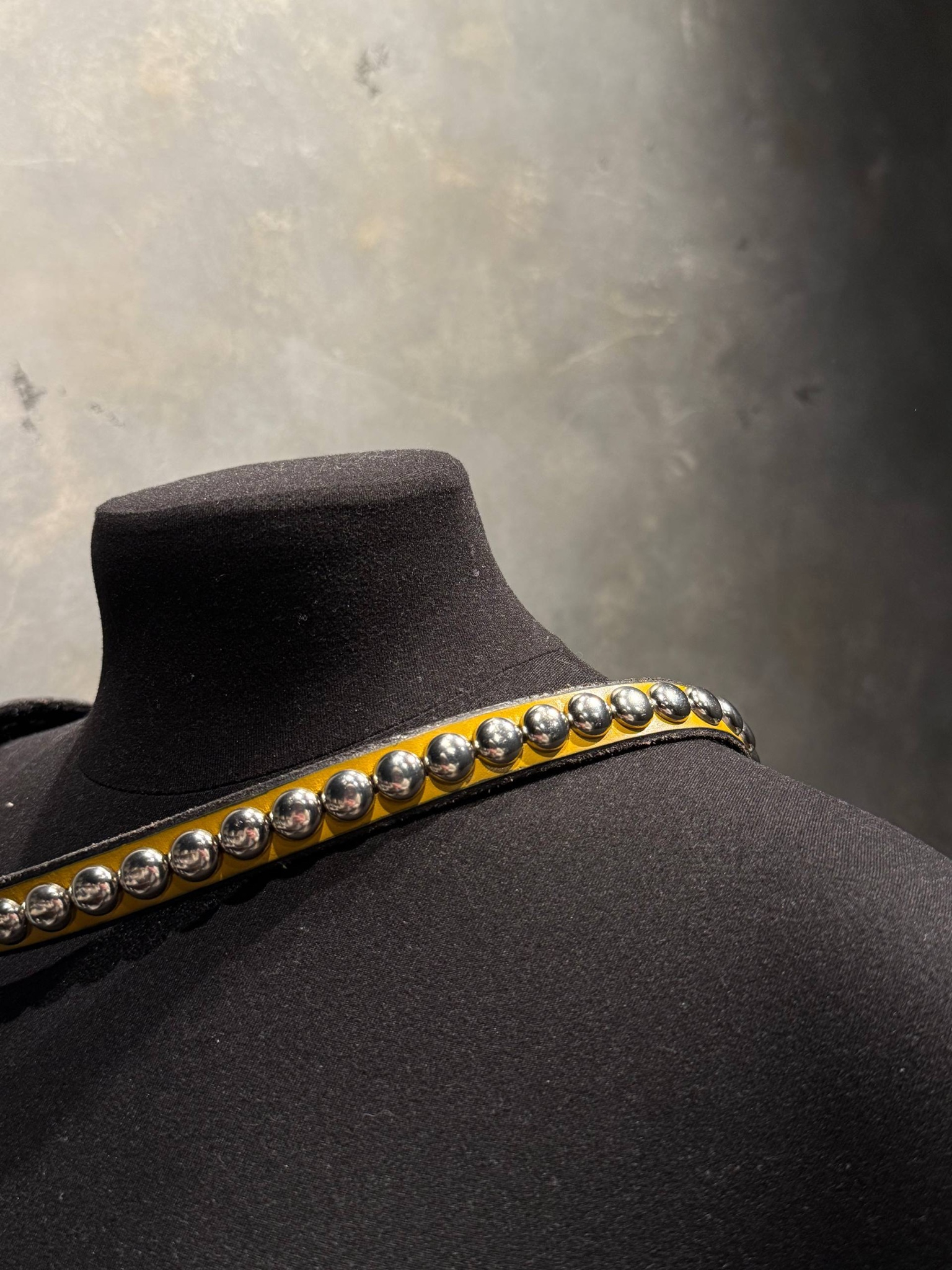 Enfants Riches Déprimés 2cm studded leather belt, миниатюра 5