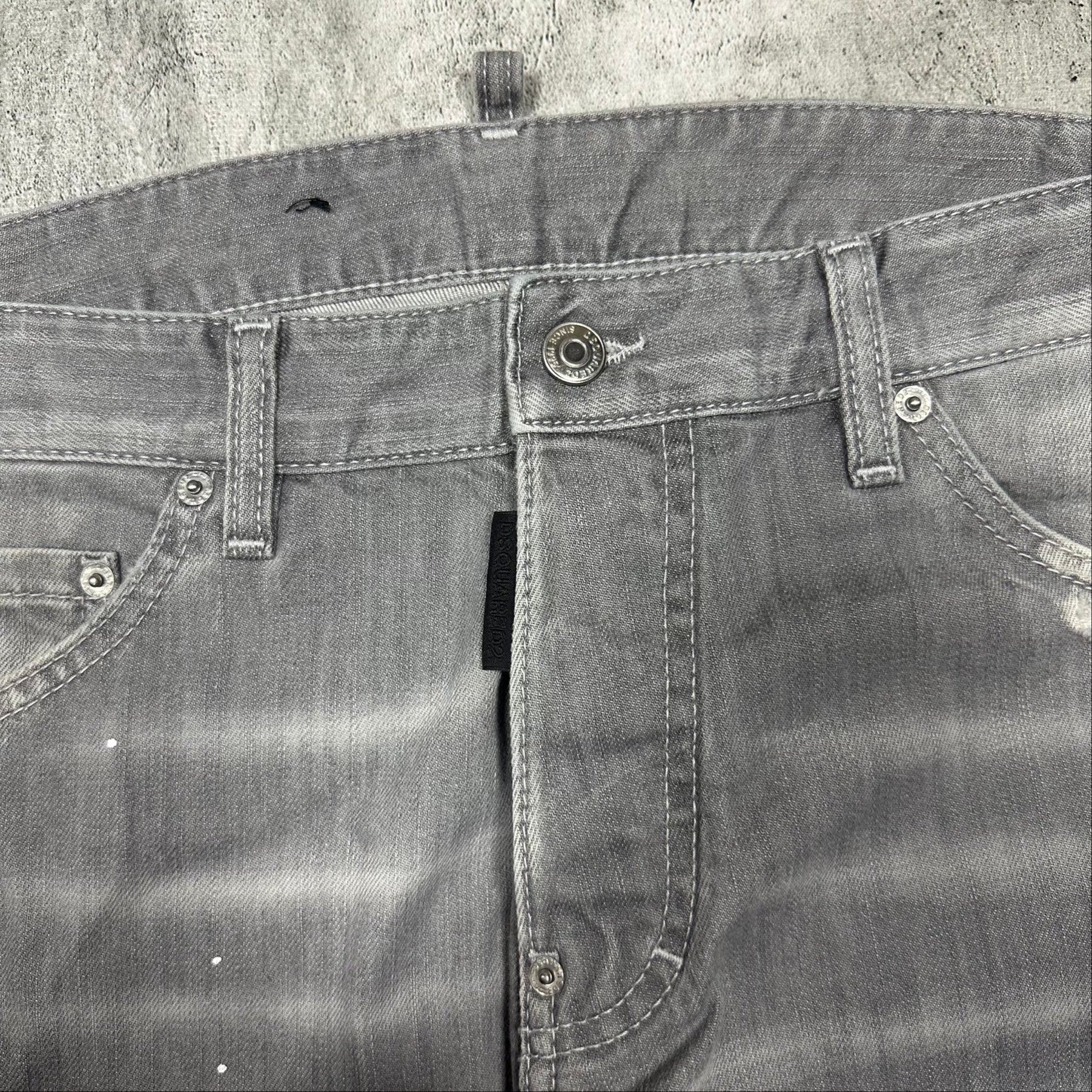 Dsquared2 Cool Guy grey slim jeans 2019, миниатюра 10