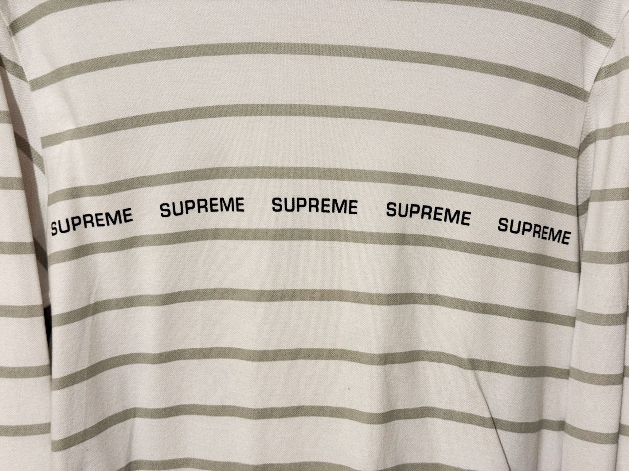 Supreme Stripe Pique 19ss, миниатюра 4