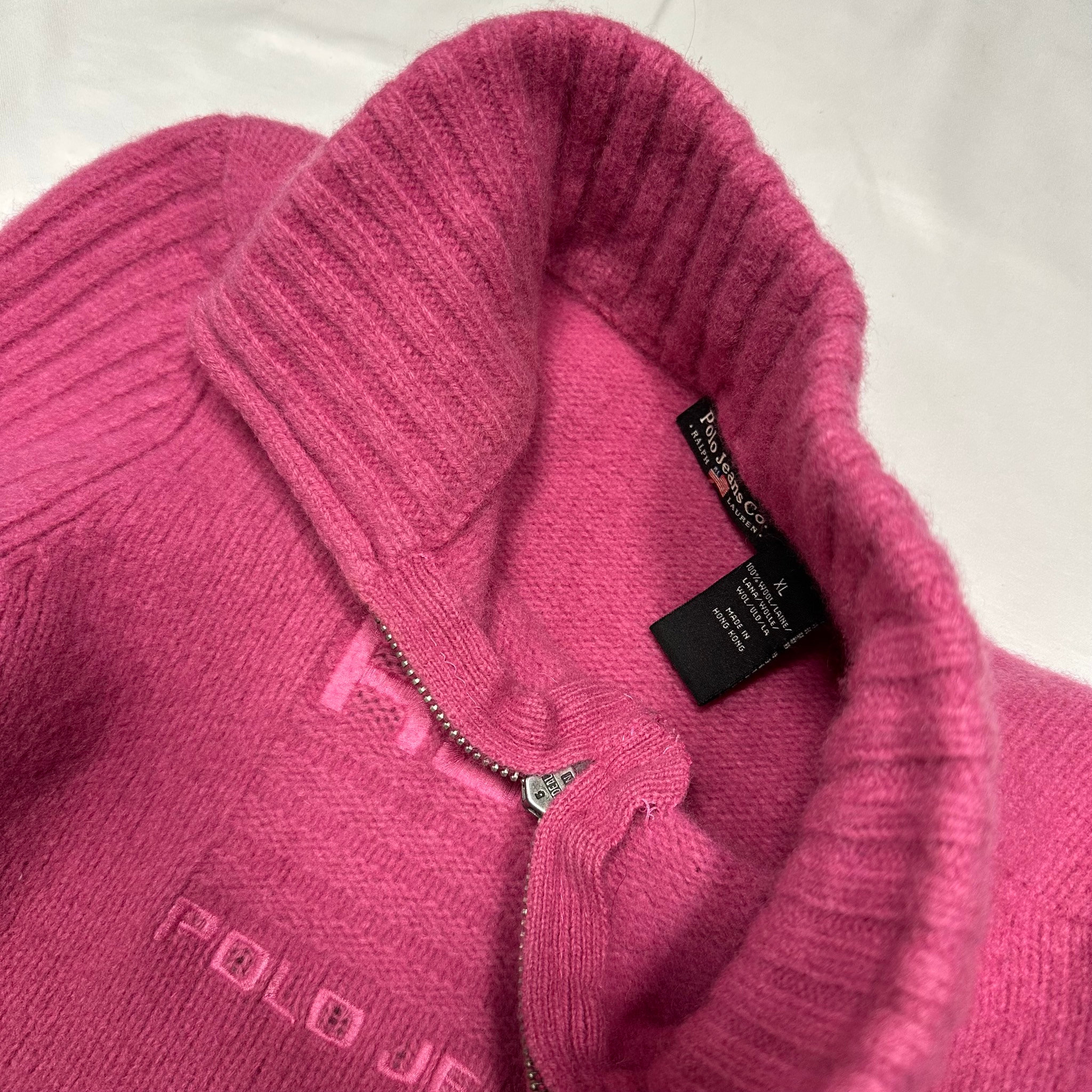 Ralph Lauren Polo jeans Co USA Flag wool 1/4 sweater, миниатюра 6