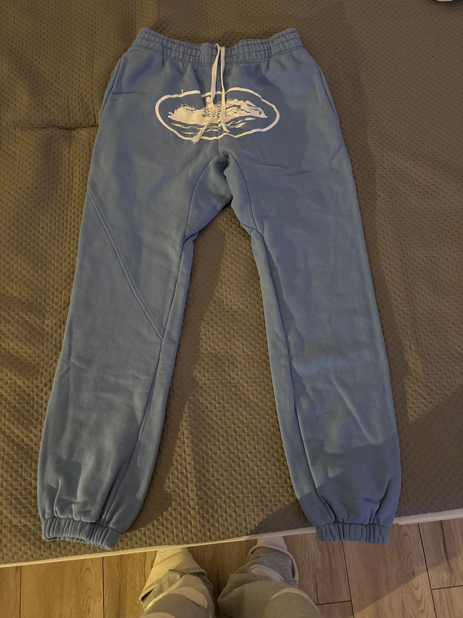 Corteiz OG Alcatraz Joggers Blue, миниатюра 1