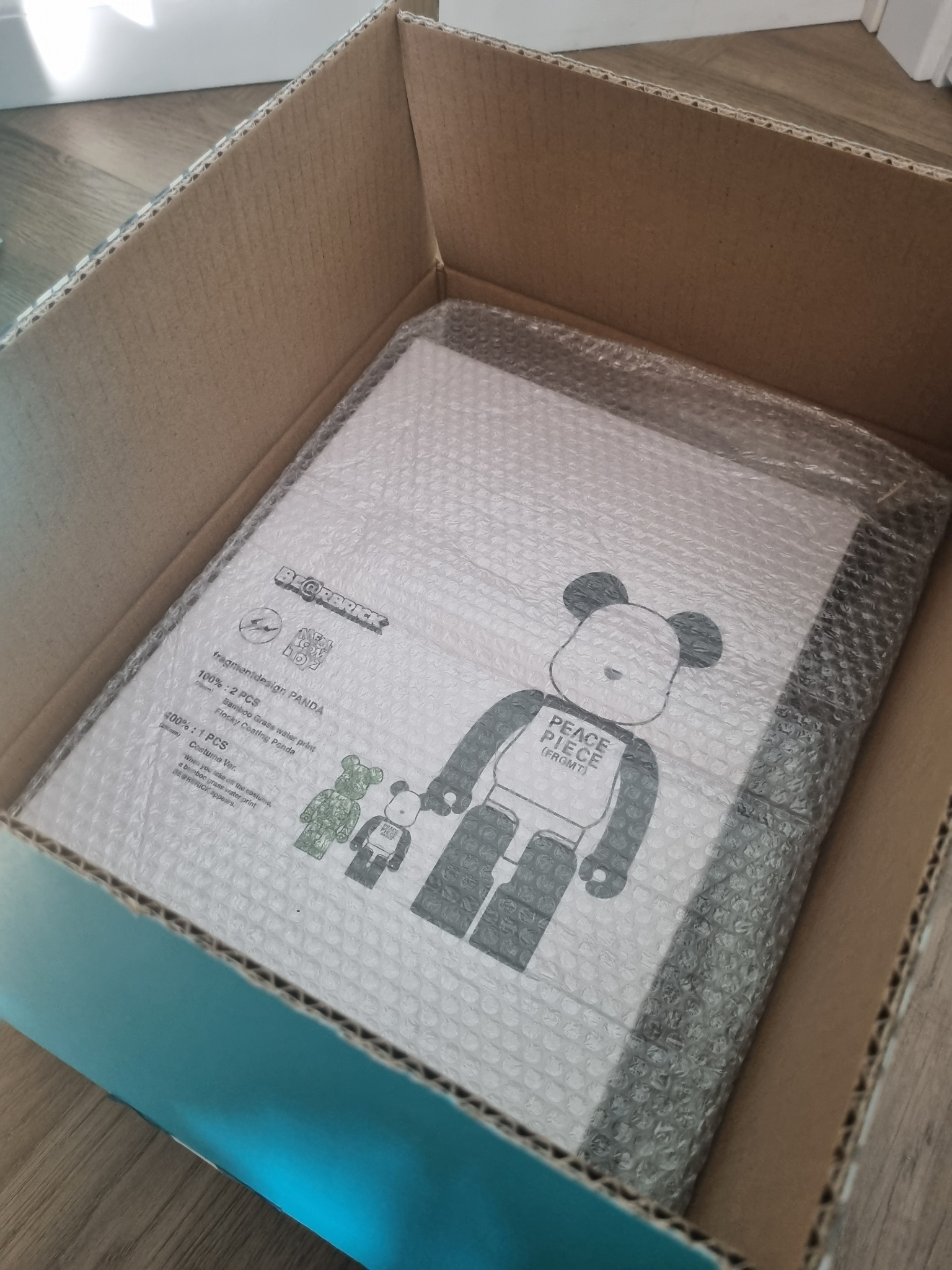 Bearbrick x Fragment 28 см Medicom Toy, миниатюра 4