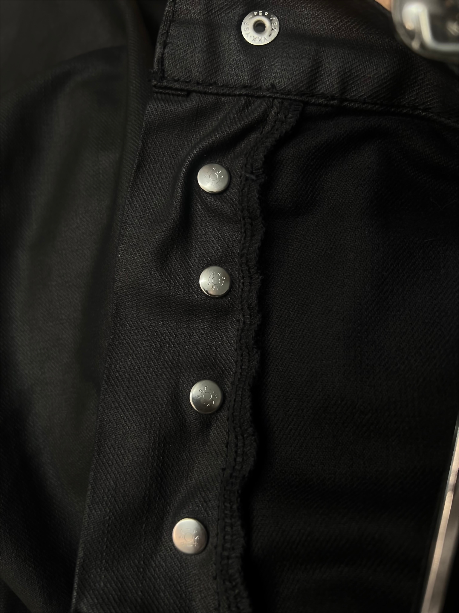 Dior Homme Dior Homme FW07 “Navigate” by Hedi Slimane waxed black jeans, миниатюра 6