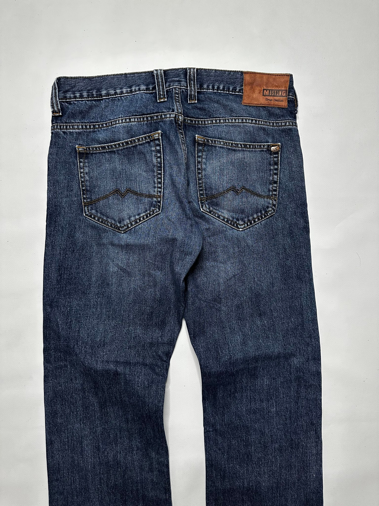 Mustang Straight dark blue jeans, миниатюра 7