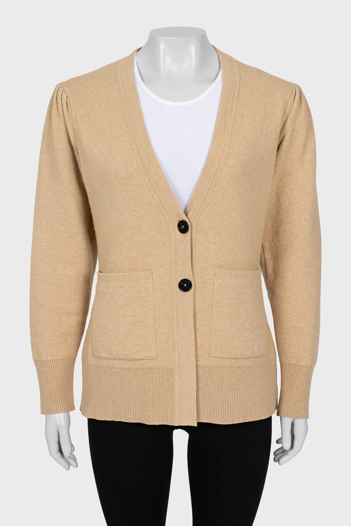 Sandro Wool-Blend V-Neck, миниатюра 10
