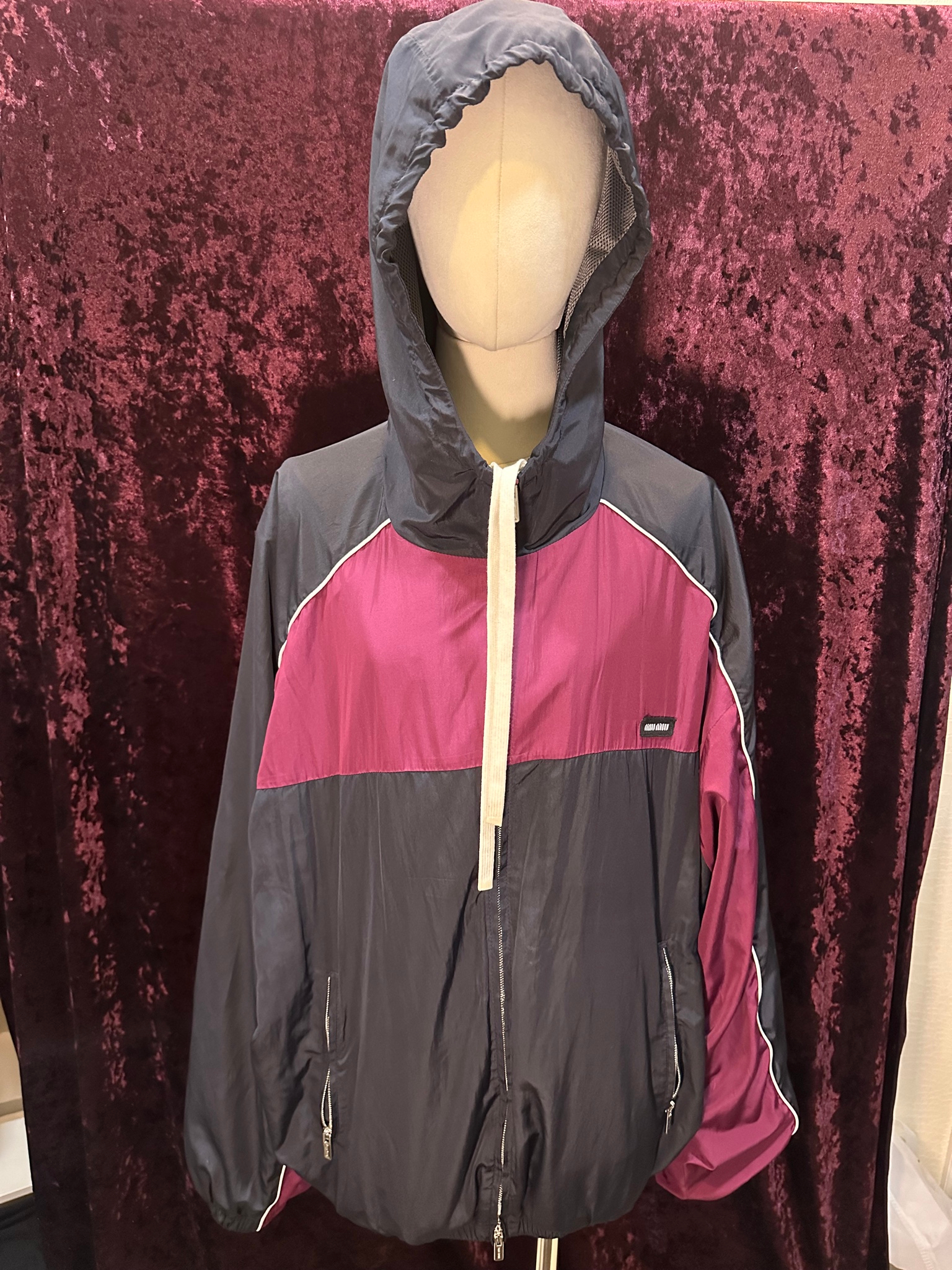 miu miu Blouson technical silk jacket, миниатюра 1