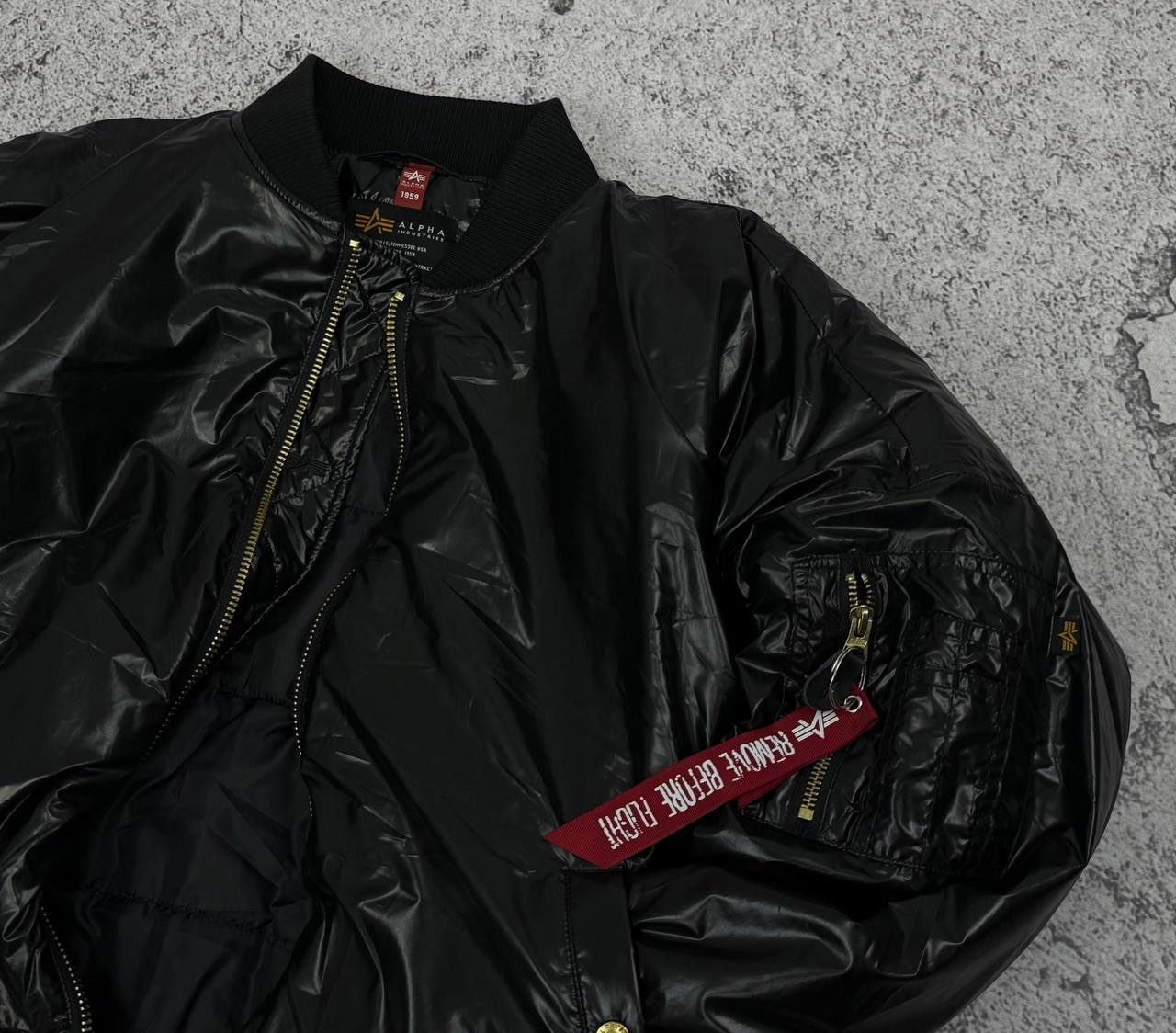 Alpha Industries  MA-1 Puffy Glossy Bomber Jacket, миниатюра 5