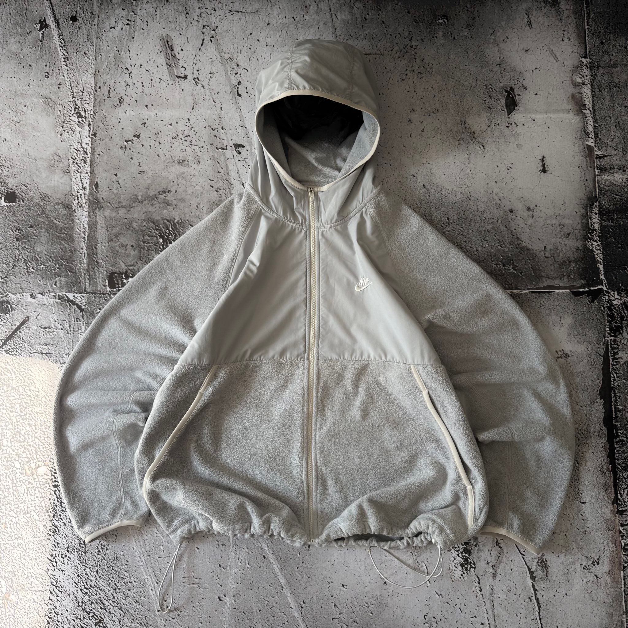 Nike Nylon / Fleece Gorpcore Style Zip Up Hooded Jacket, миниатюра 1