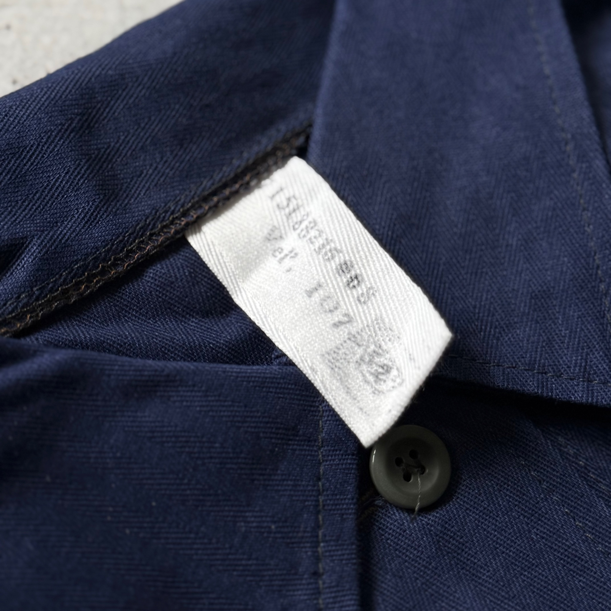 HBT 1970-80s Vintage Czech Blue Work Chore Jacket, миниатюра 7