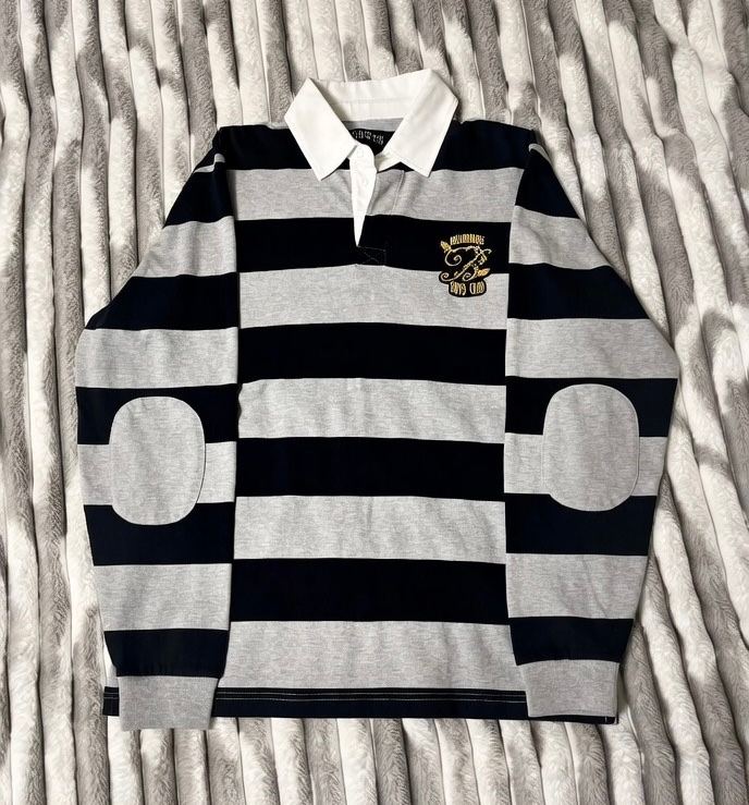 Billionaire Boys Club Black Striped Rugby Polo, миниатюра 1