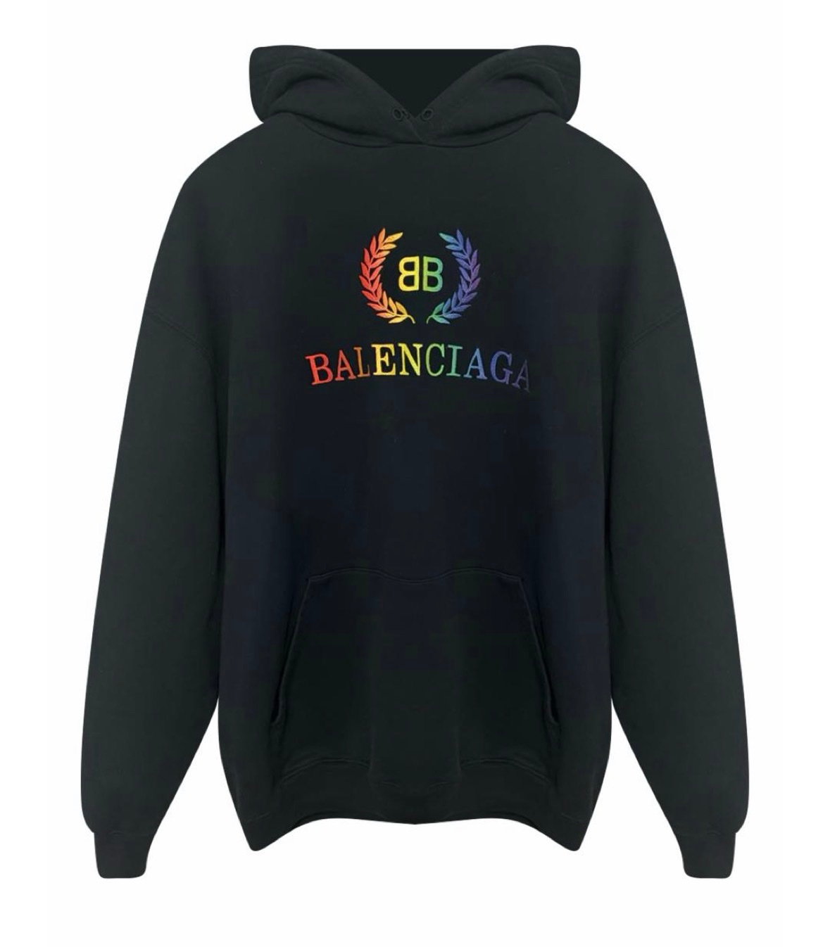 Balenciaga BB Rainbow Logo Hoodie, миниатюра 1