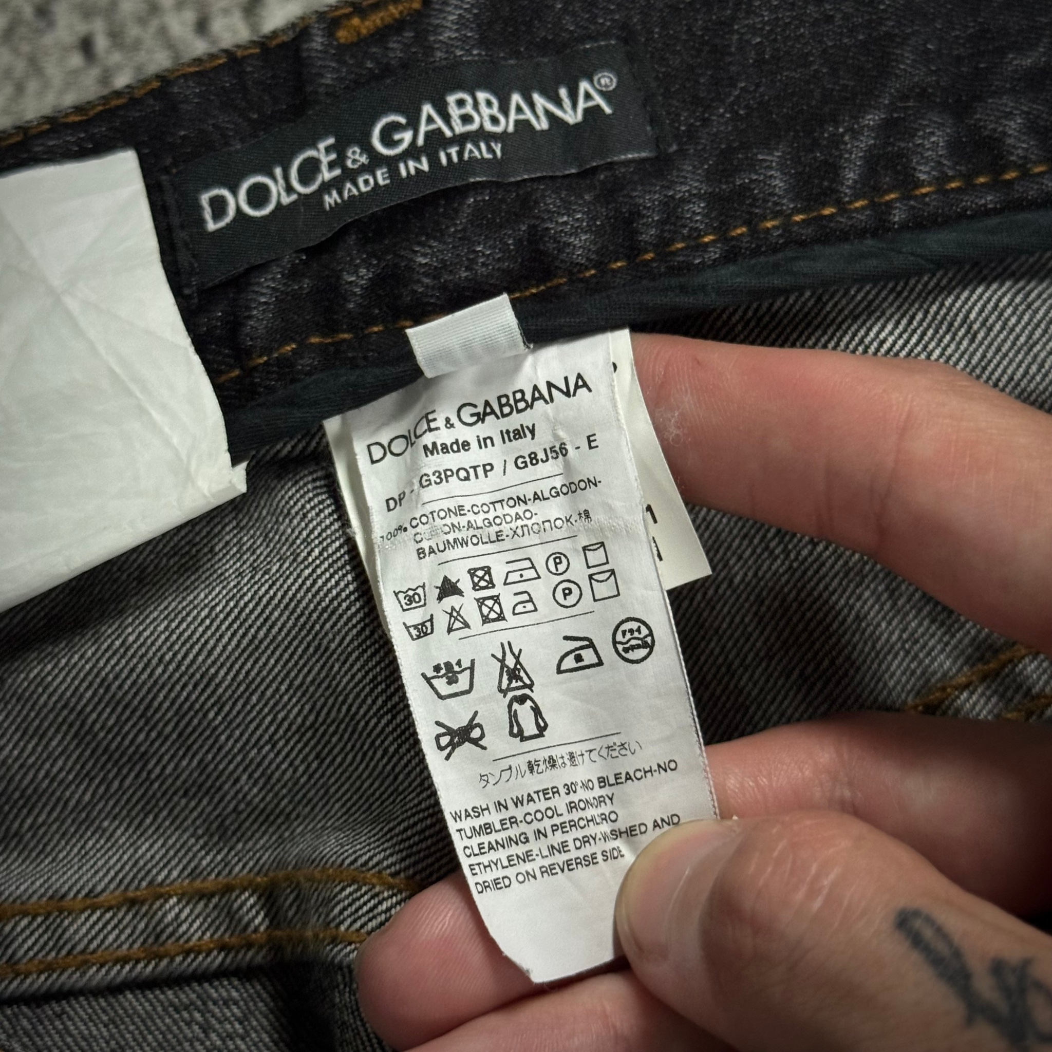 Dolce&Gabbana Distressed Grey Jeans, миниатюра 3