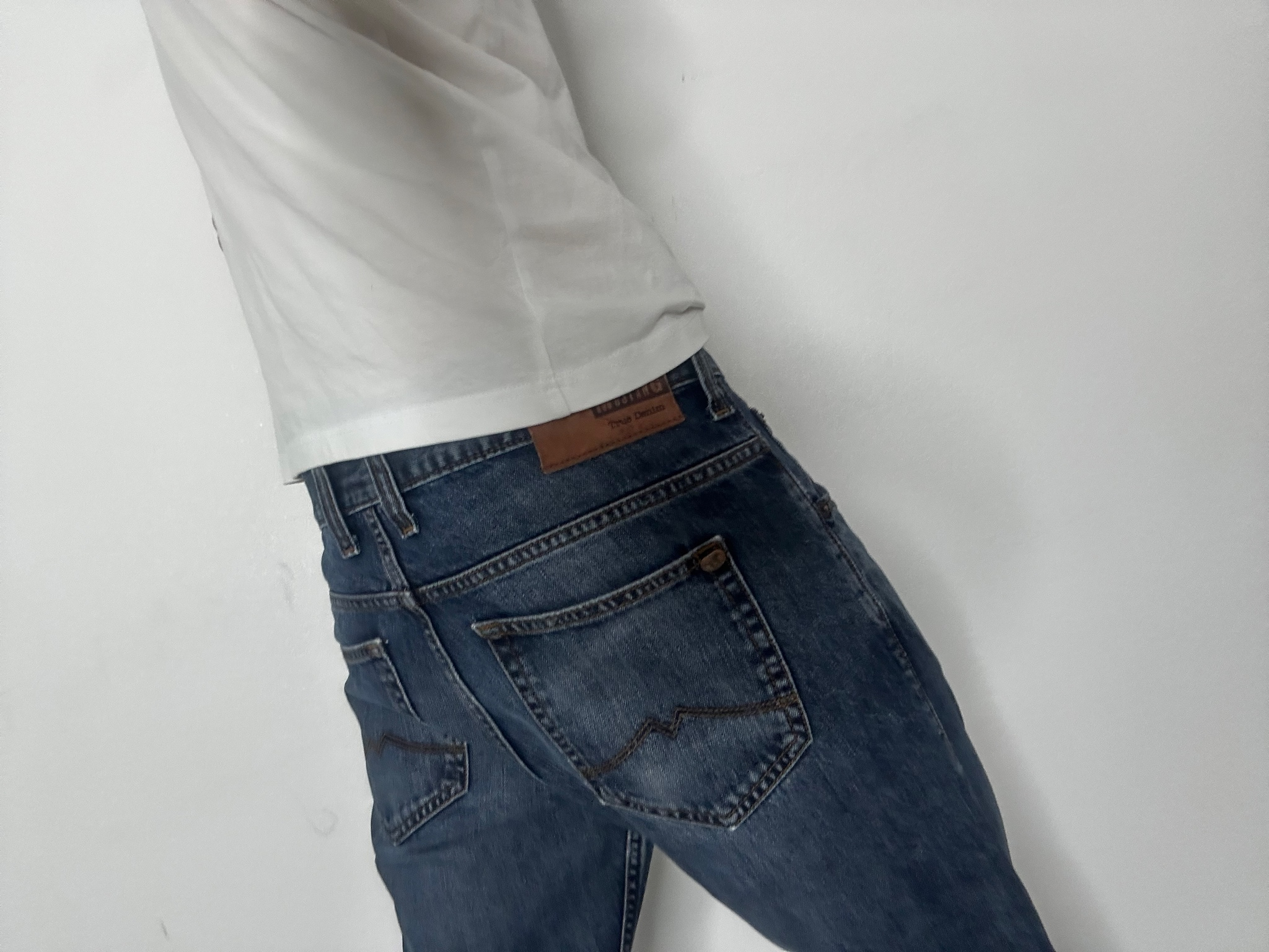 Mustang Straight dark blue jeans, миниатюра 5