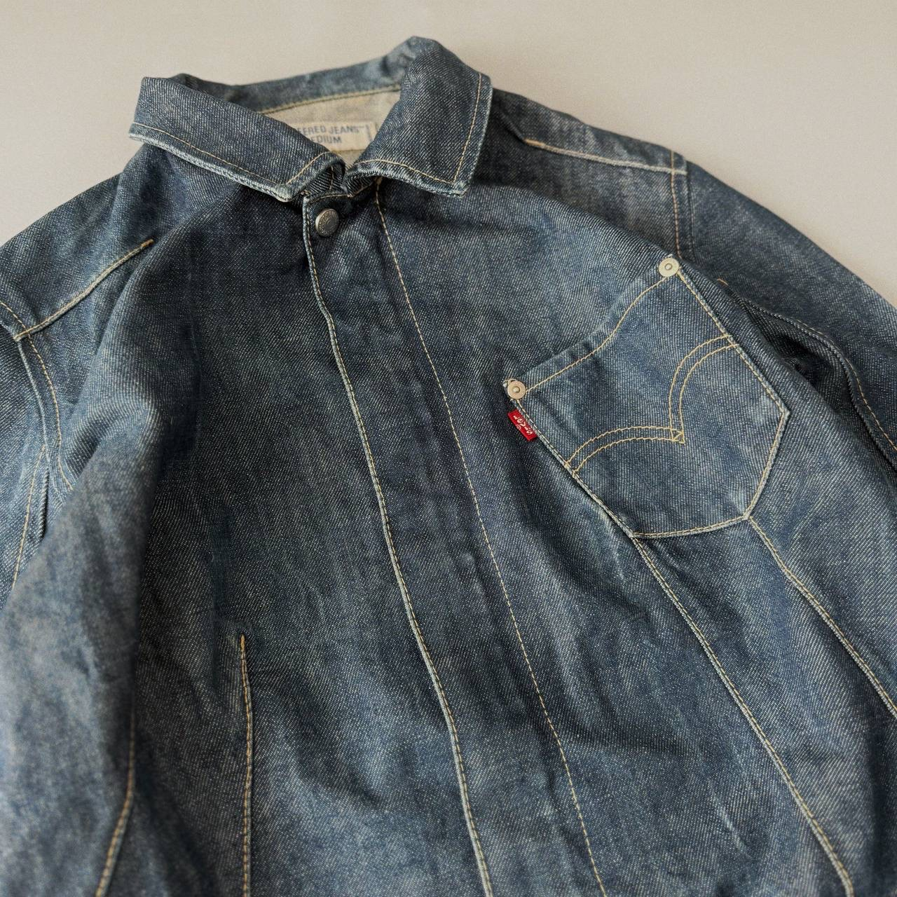 Levi's Engineered Jeans Asymmetrical Pocket Women Denim Jacket, миниатюра 5