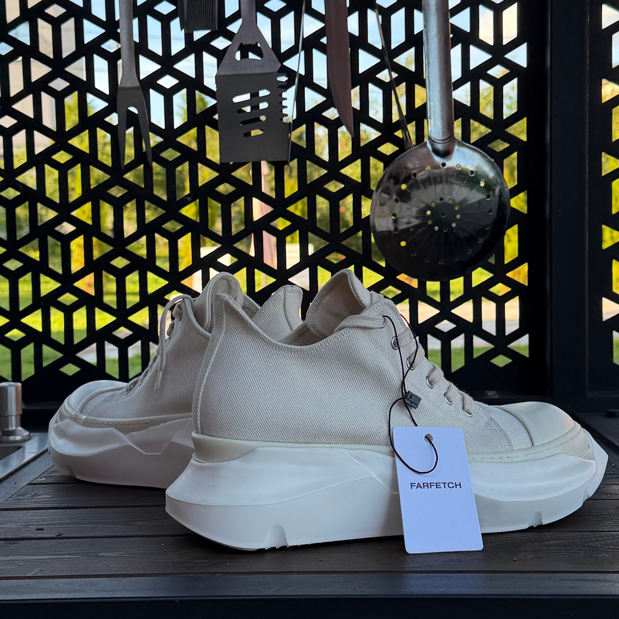 Rick Owens Abstract Ramones Low milk/milk, миниатюра 2