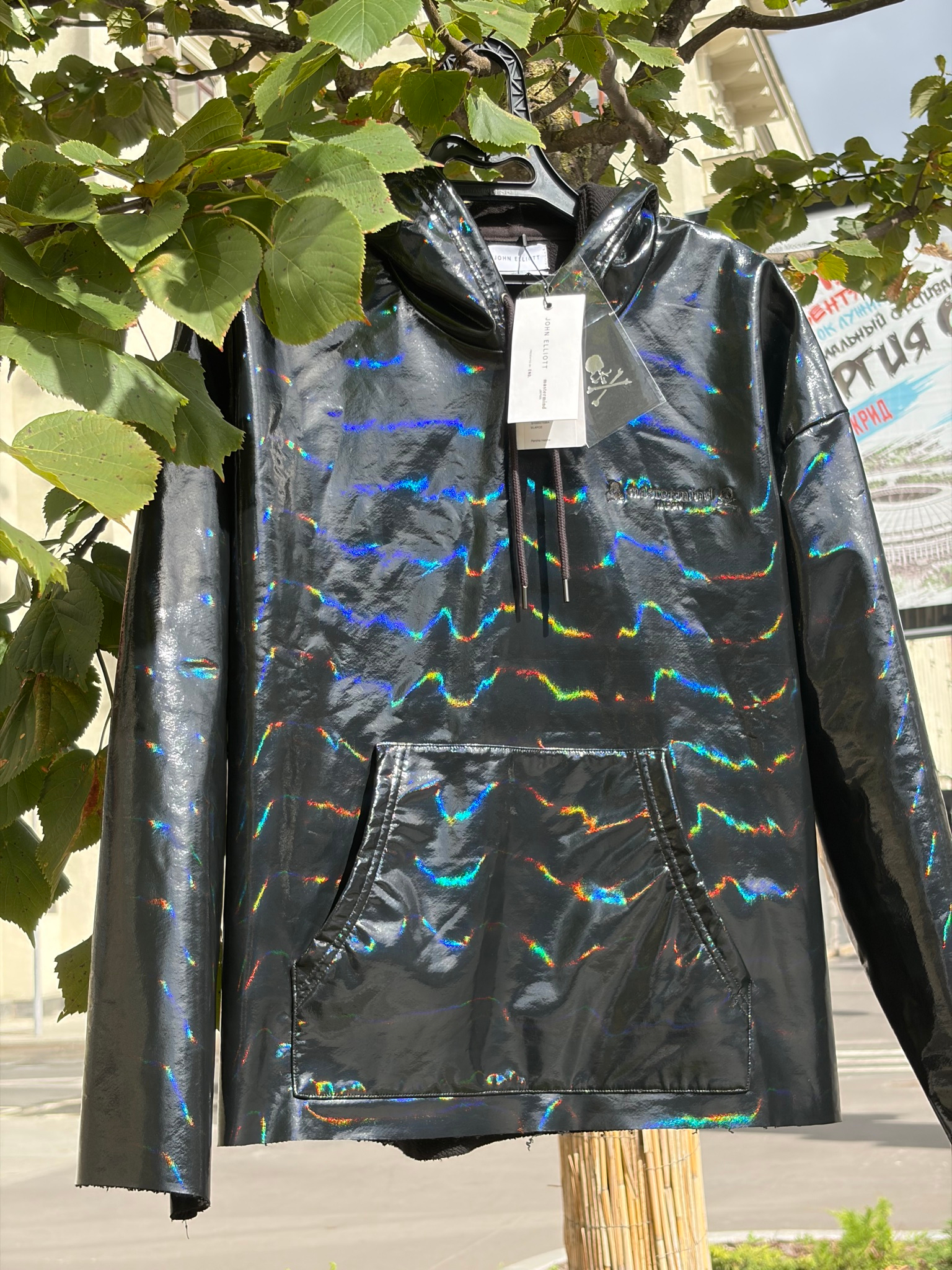 Mastermind x JOHN ELLIOTT Poncho Hoodie, миниатюра 1