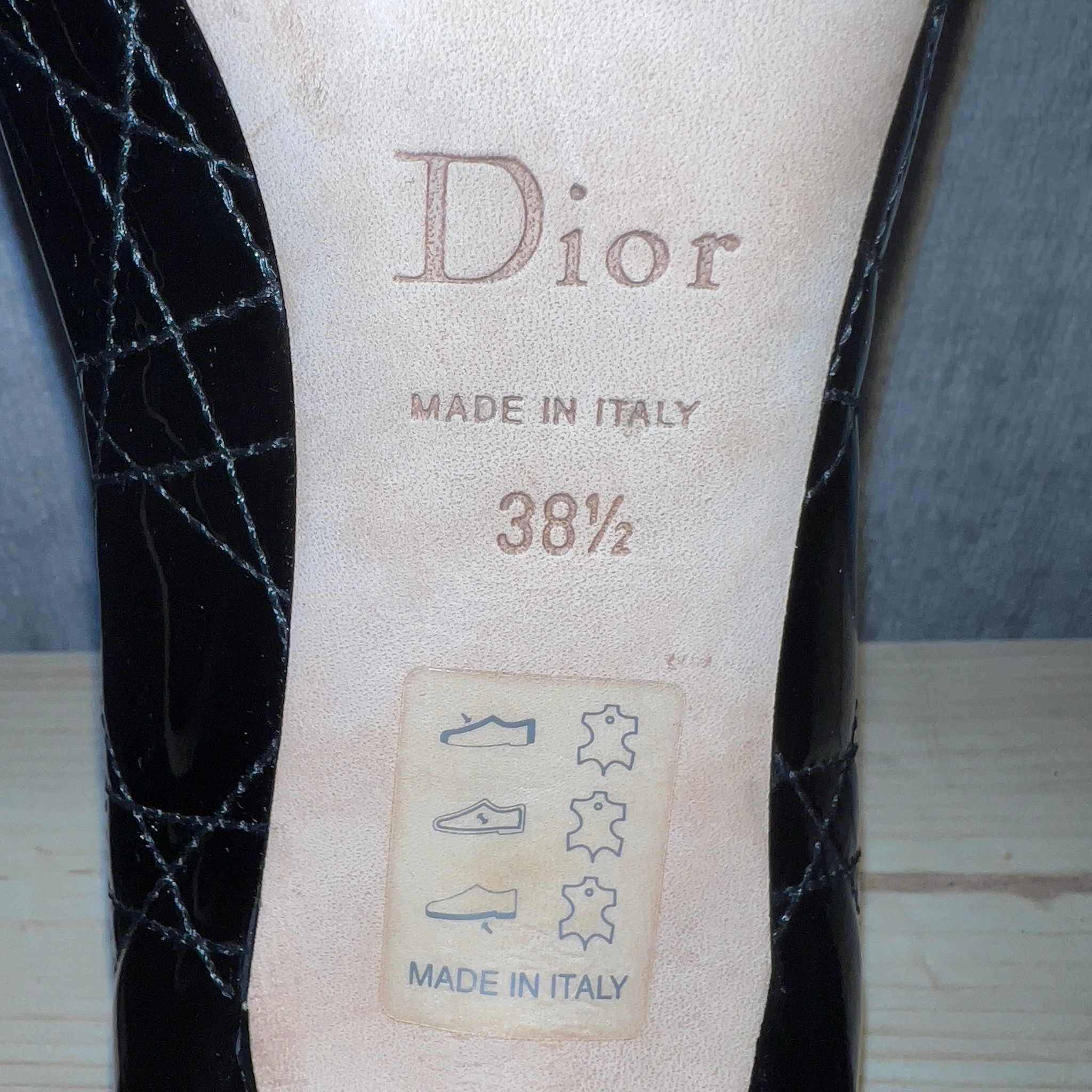Dior Vintage Leather Heel Shoes, миниатюра 7
