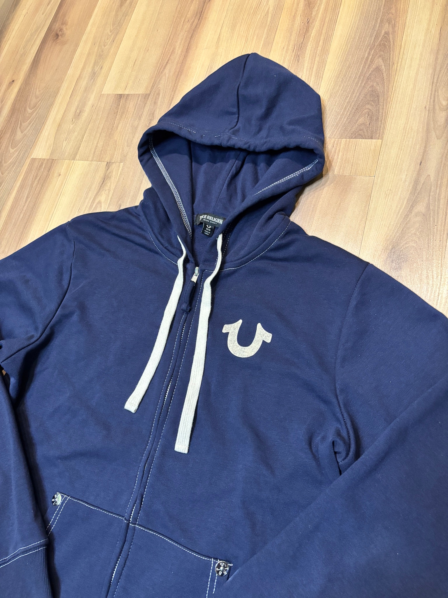 True Religion Classic Logo Zip Hoodie, миниатюра 4
