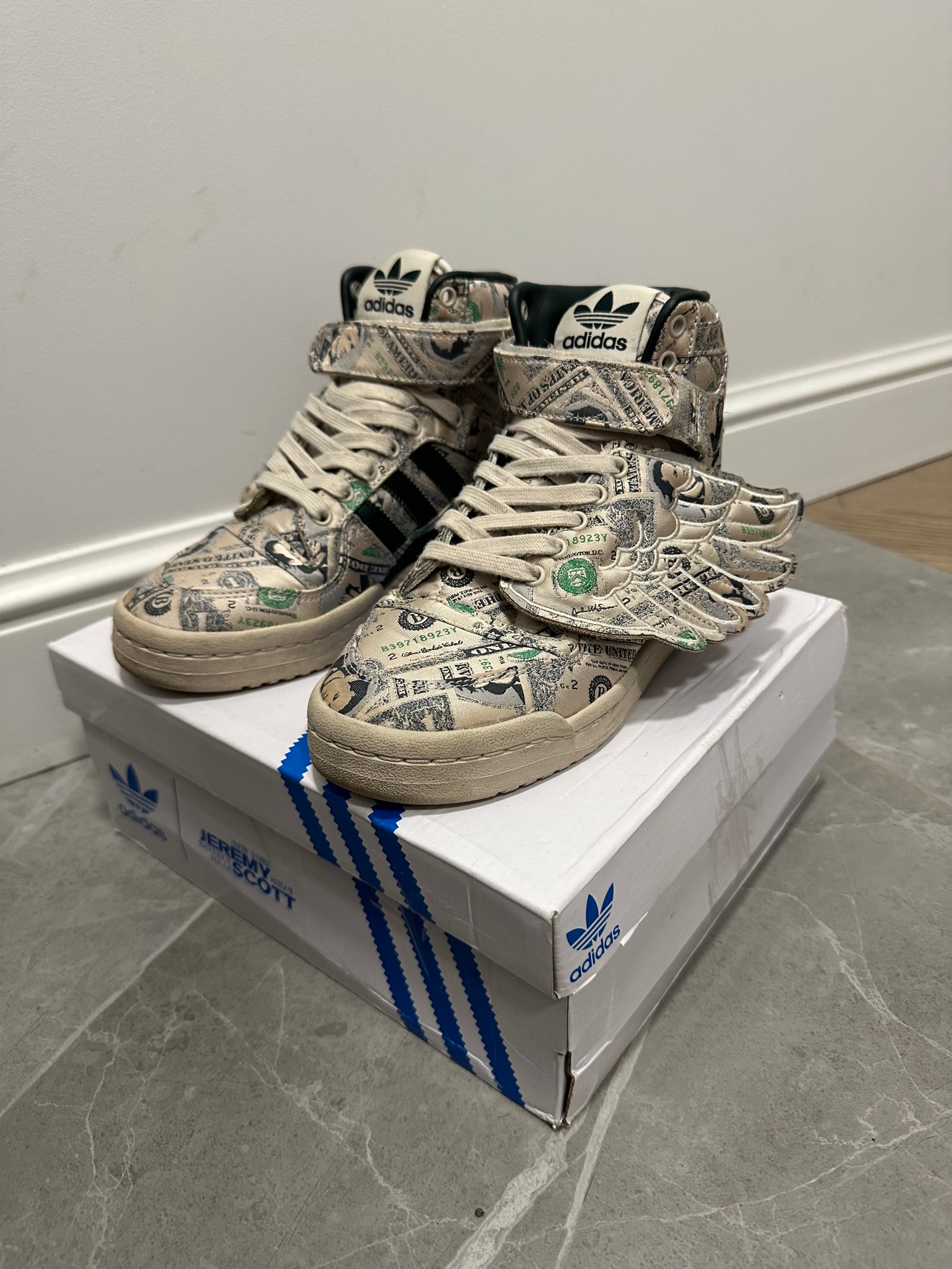 Adidas x Jeremy Scott Forum High Dollar Print, миниатюра 7