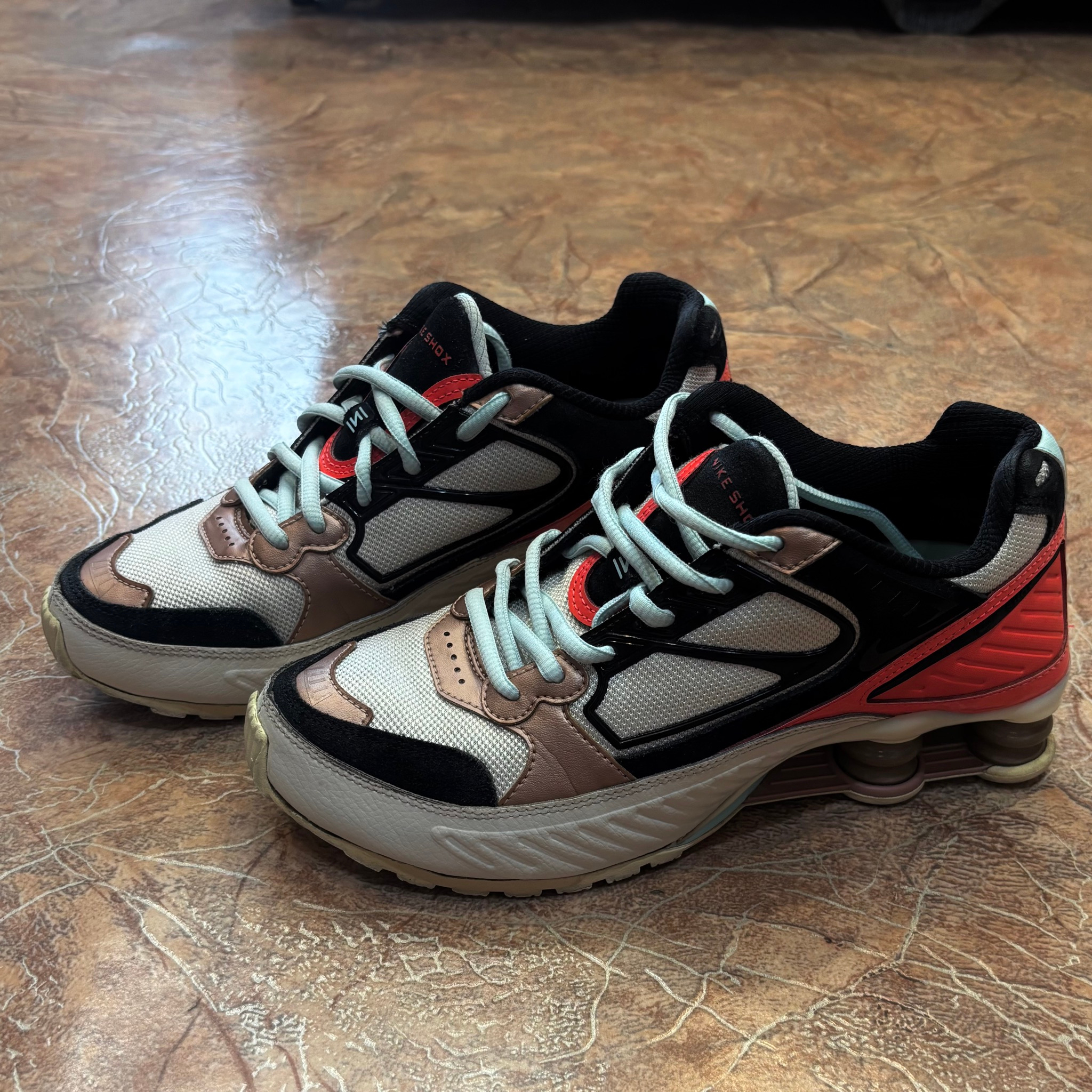 Nike Shox Enigma Sail Metallic Red Bronze, миниатюра 1