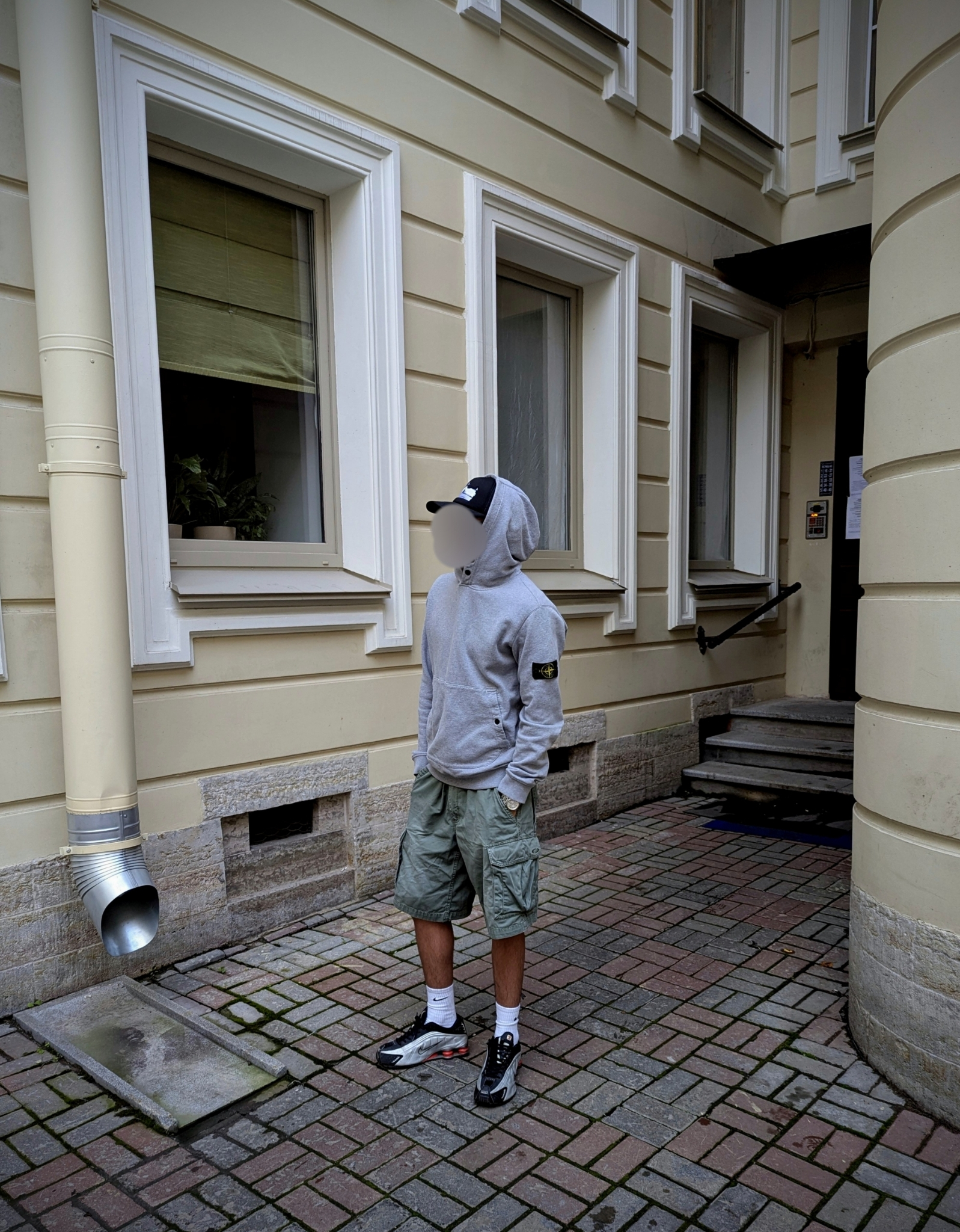 Stone Island Logo Patch Hoodie, миниатюра 4
