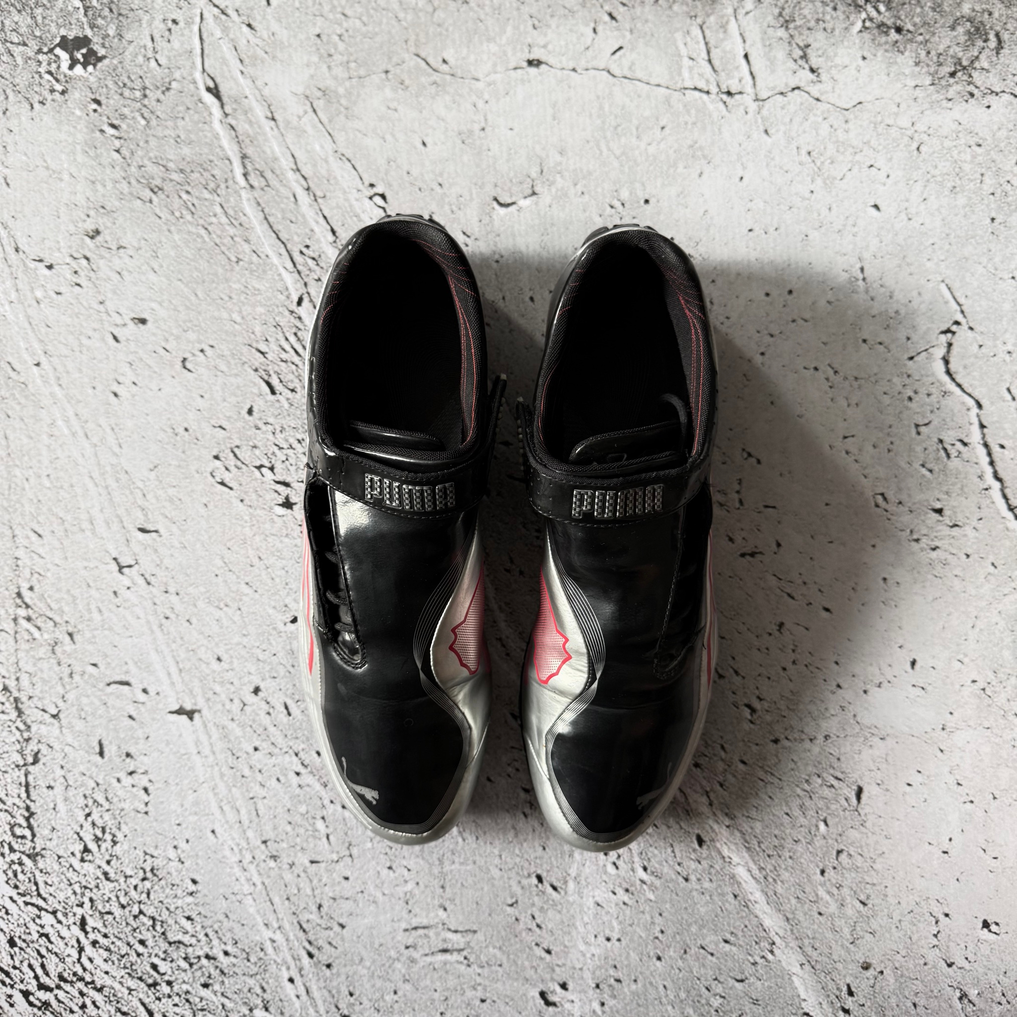 Puma x Ferrari 2000s Vintage Silver Low Shoes, миниатюра 4