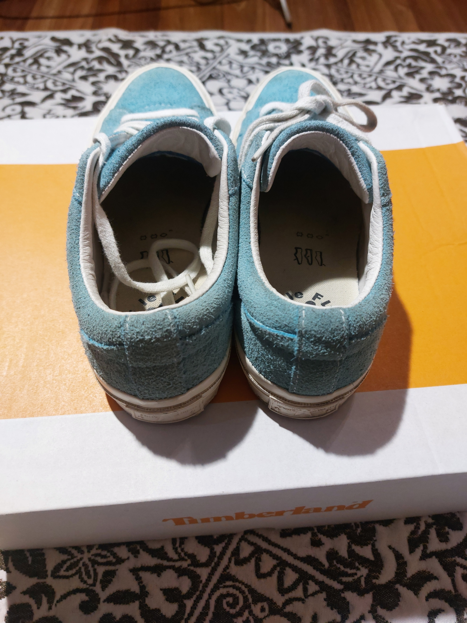 Converse x Golf Le Fleur One Star Ox turquoise suede, миниатюра 2