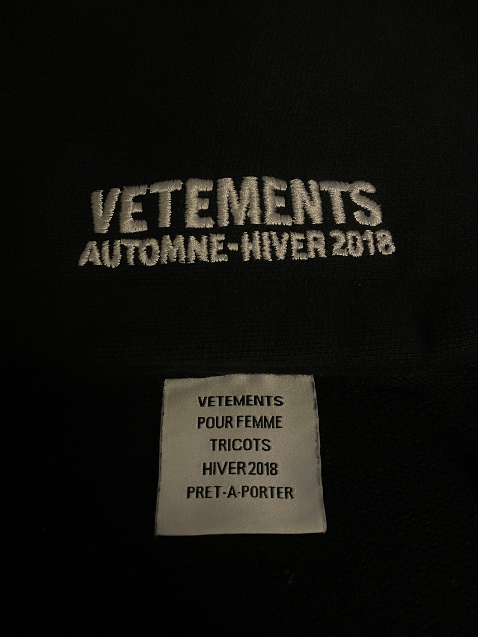 Vetements MTB/Antwerpen Split zip hoodie, миниатюра 4