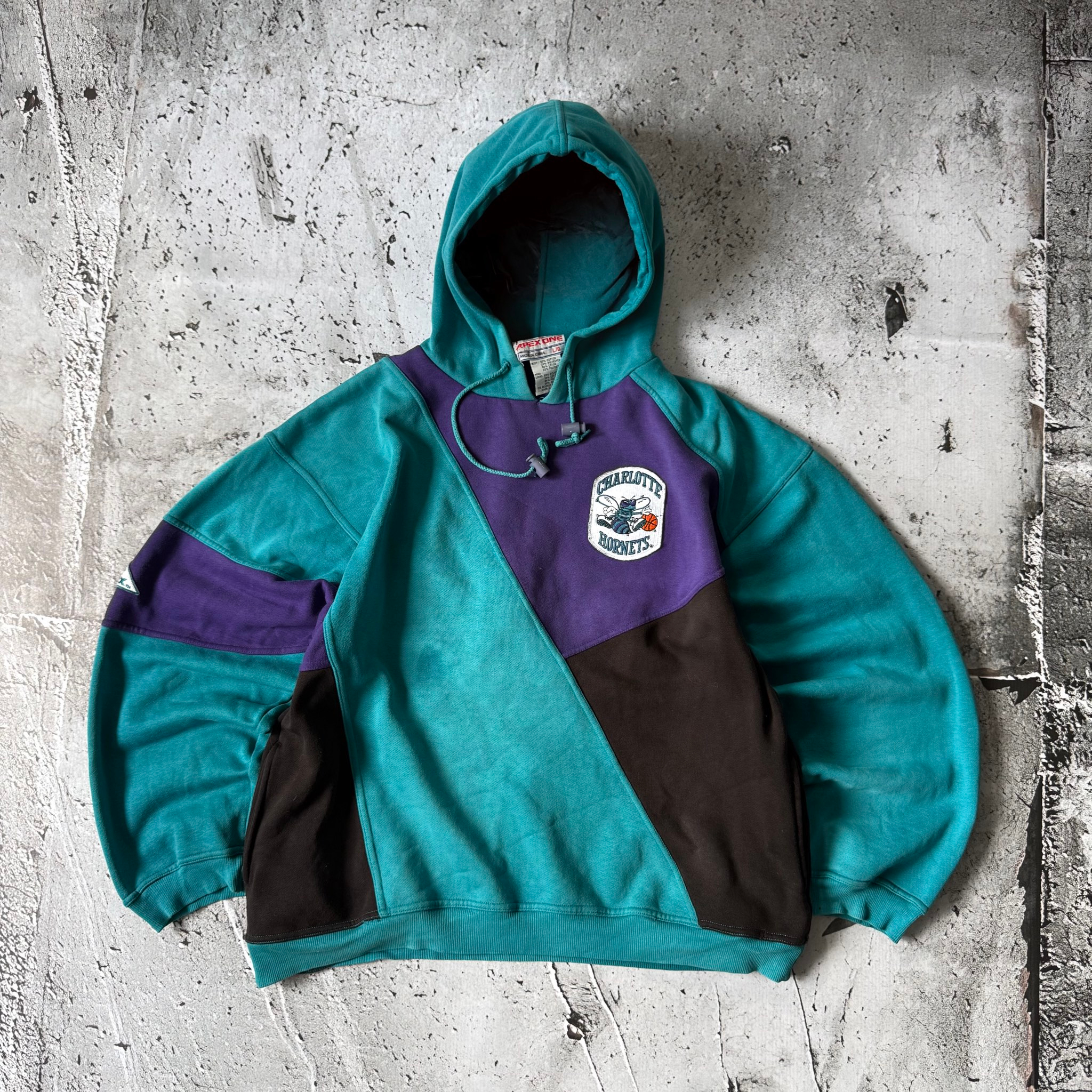Apex One 1990s Vintage Charlotte Hornets Hoodie, миниатюра 1