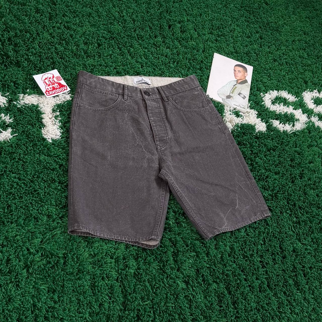 Stone Island Panama Placcato Bermuda Shorts, миниатюра 4
