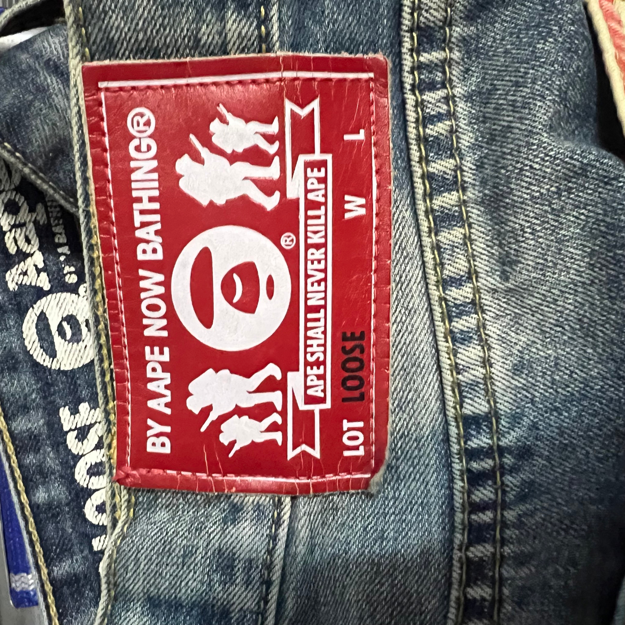 Bape USA flag jeans, миниатюра 5